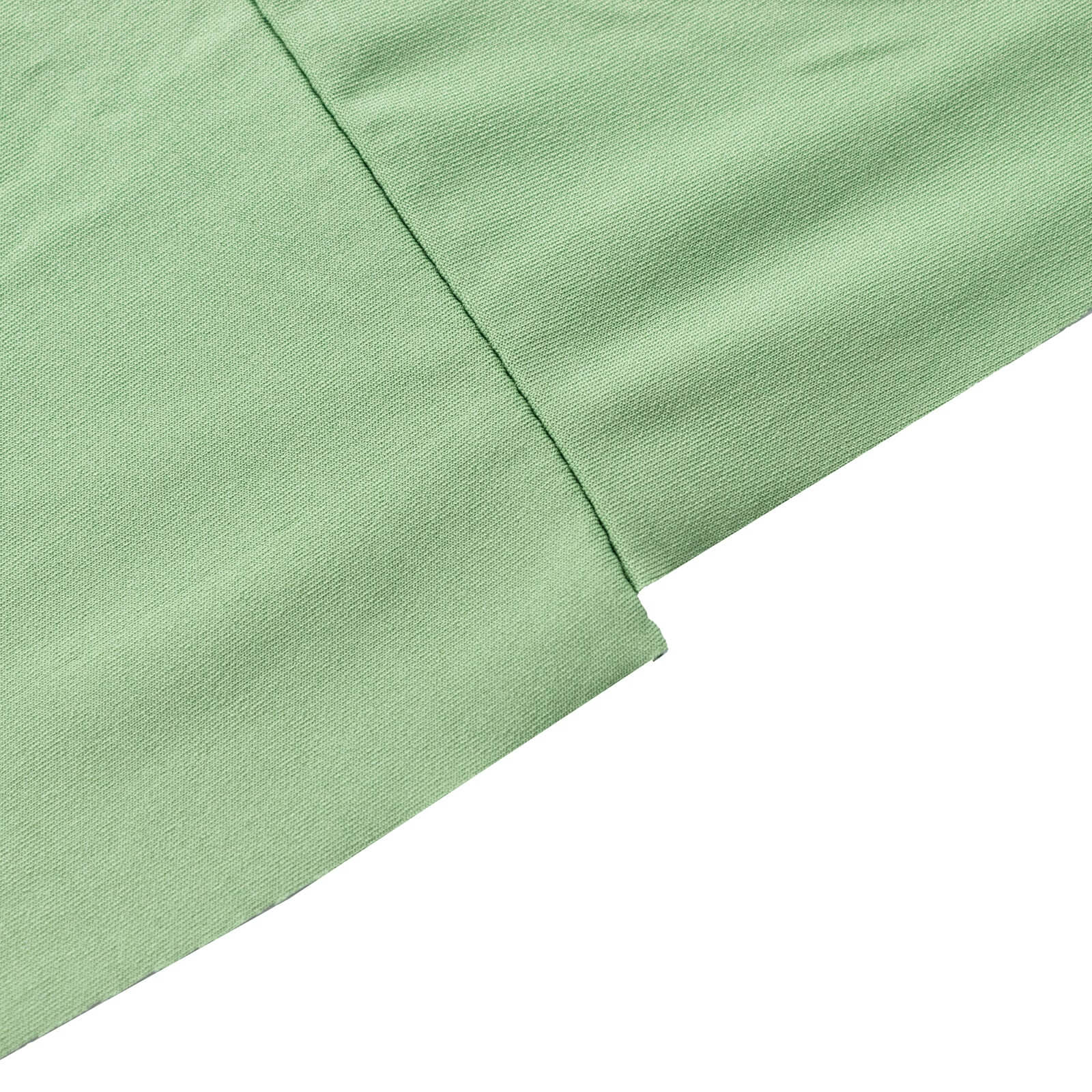 Sage Green Spandex Table Skirt with Wavy Effect for 6ft Tables