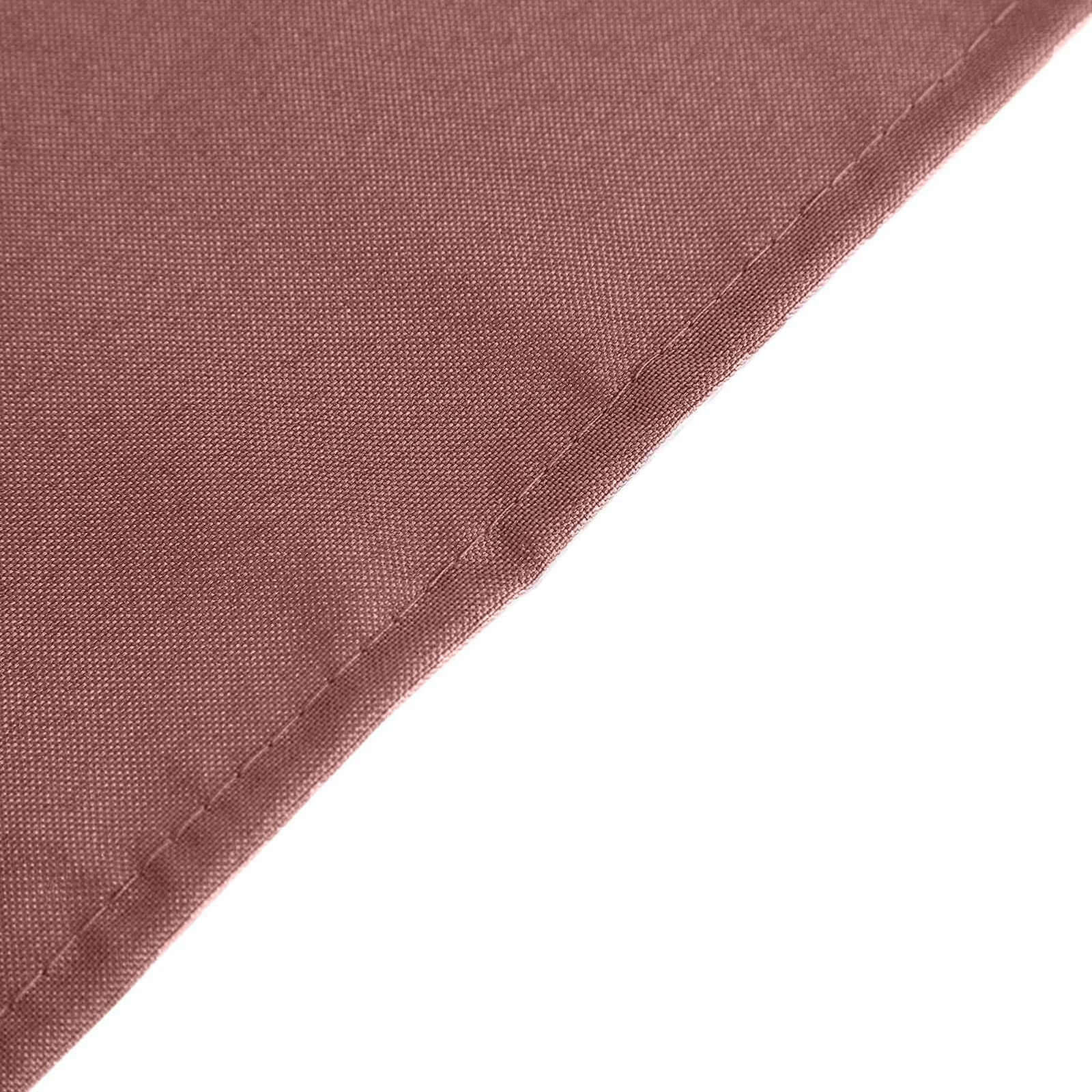 Wrinkle-Resistant & Durable 54x54 Polyester Square Tablecloth in Cinnamon Rose