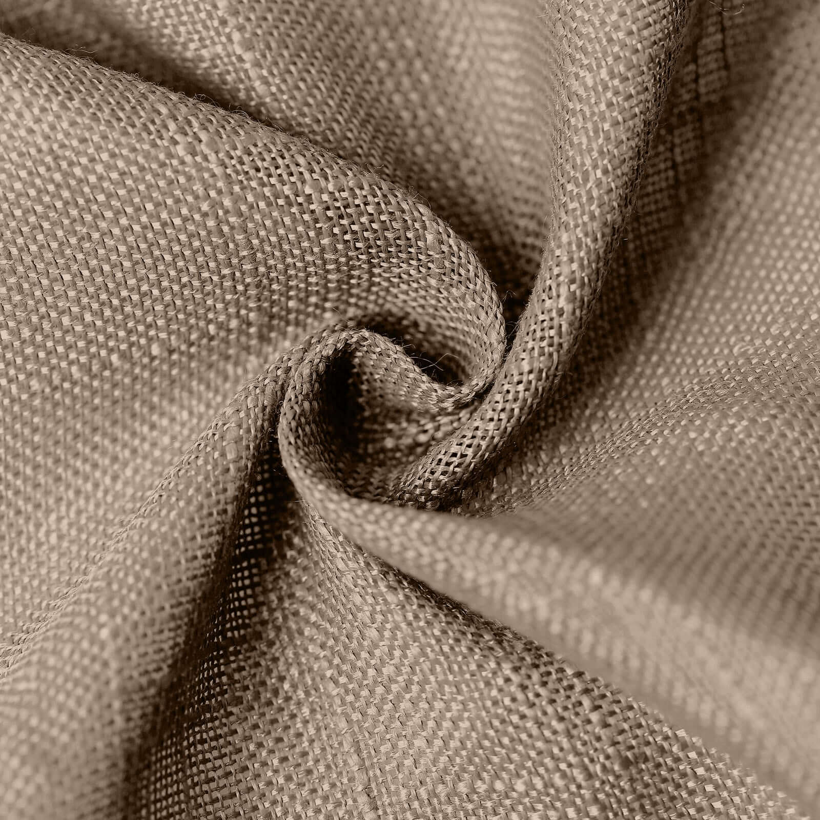 Hot! Taupe Faux Linen 90x132 Rectangular Wrinkle-Resistant Tablecloth