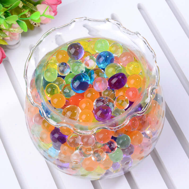 10g Clear Large Nontoxic Water Gel Beads - Ideal Vase Filler for Floating Candles & Floral Displays
