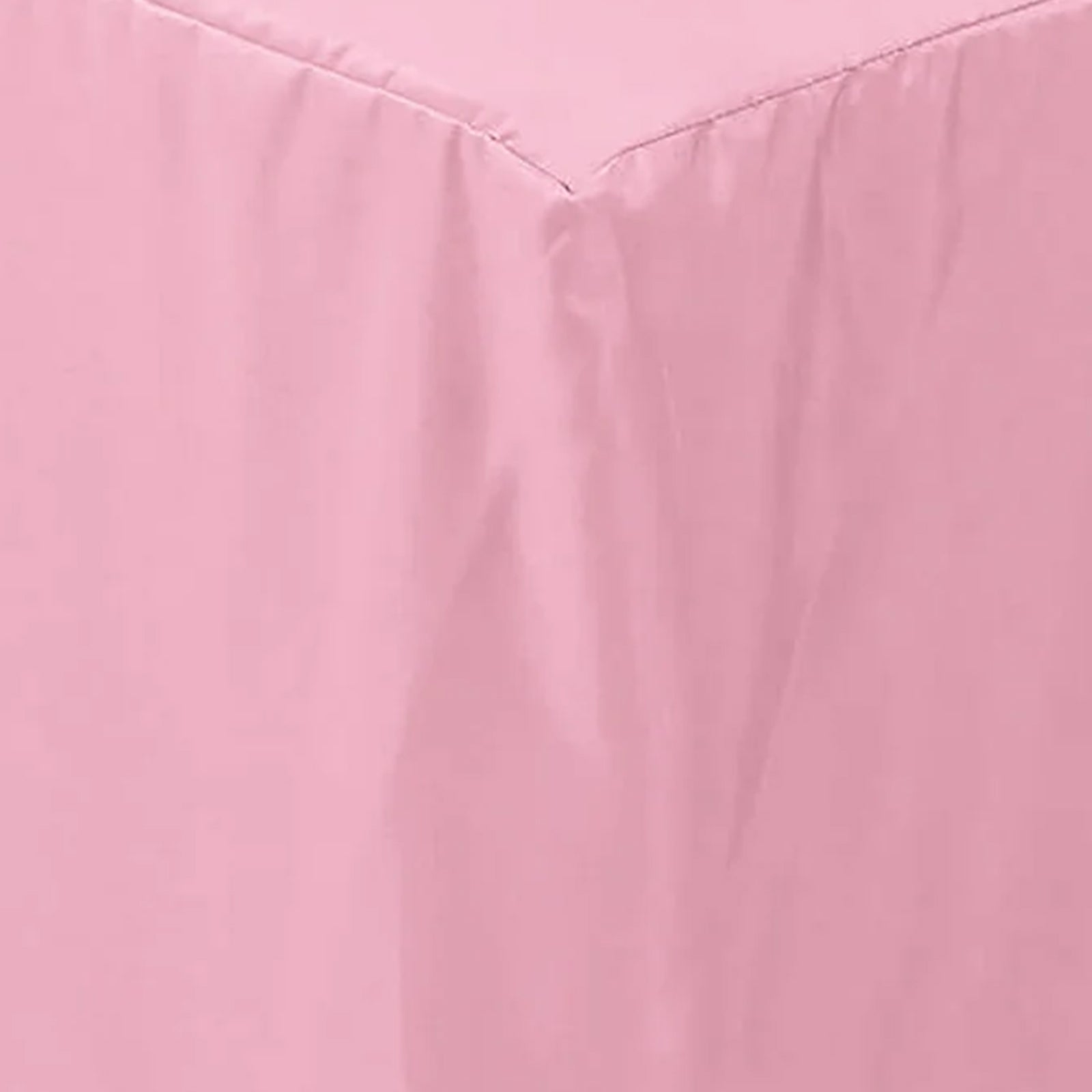 Durable and Easy - care Pink Polyester Fitted 72x30 Rectangle Tablecloth
