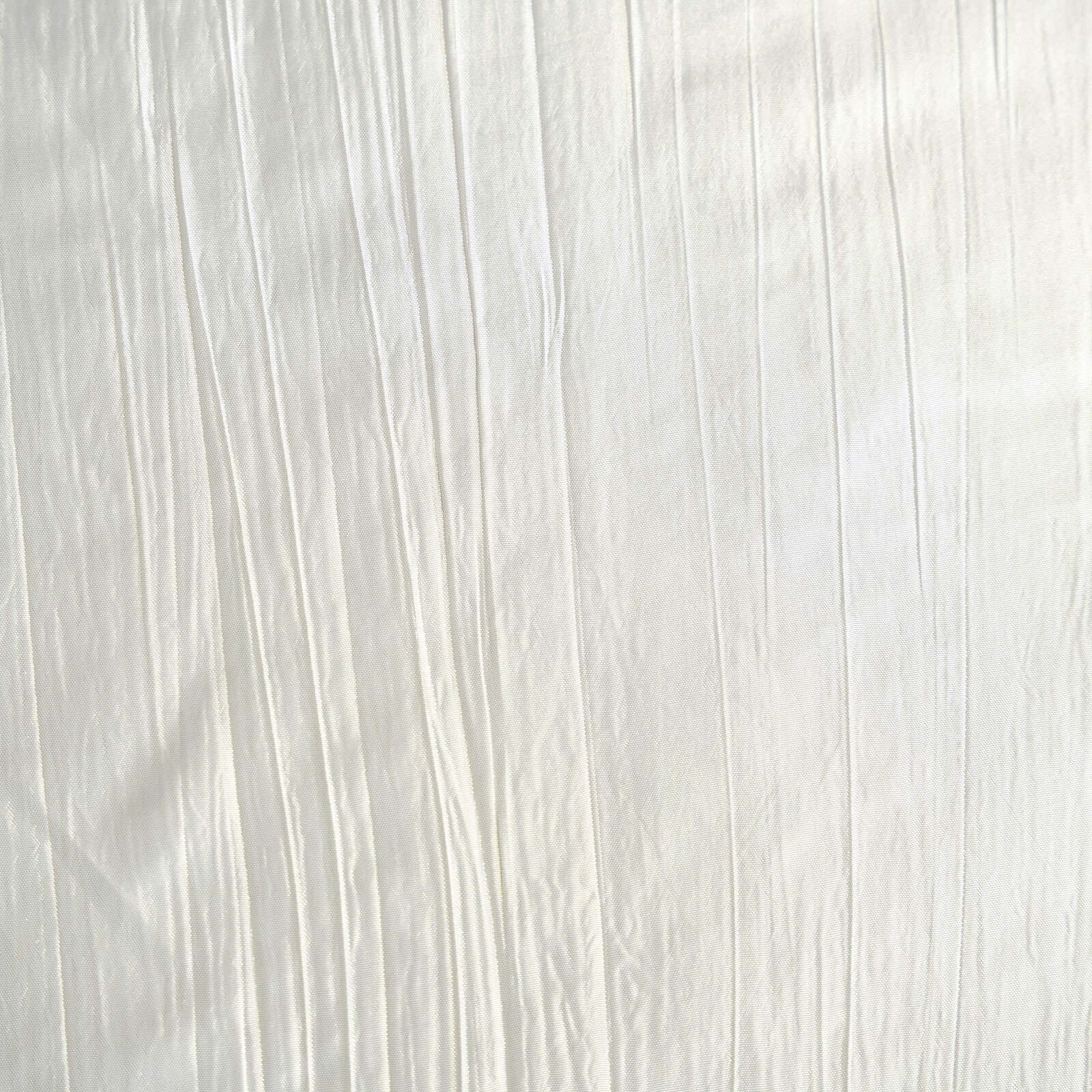 Ivory Seamless Accordion Crinkle Taffeta Rectangle Tablecloth 90x132 - Perfect for Events