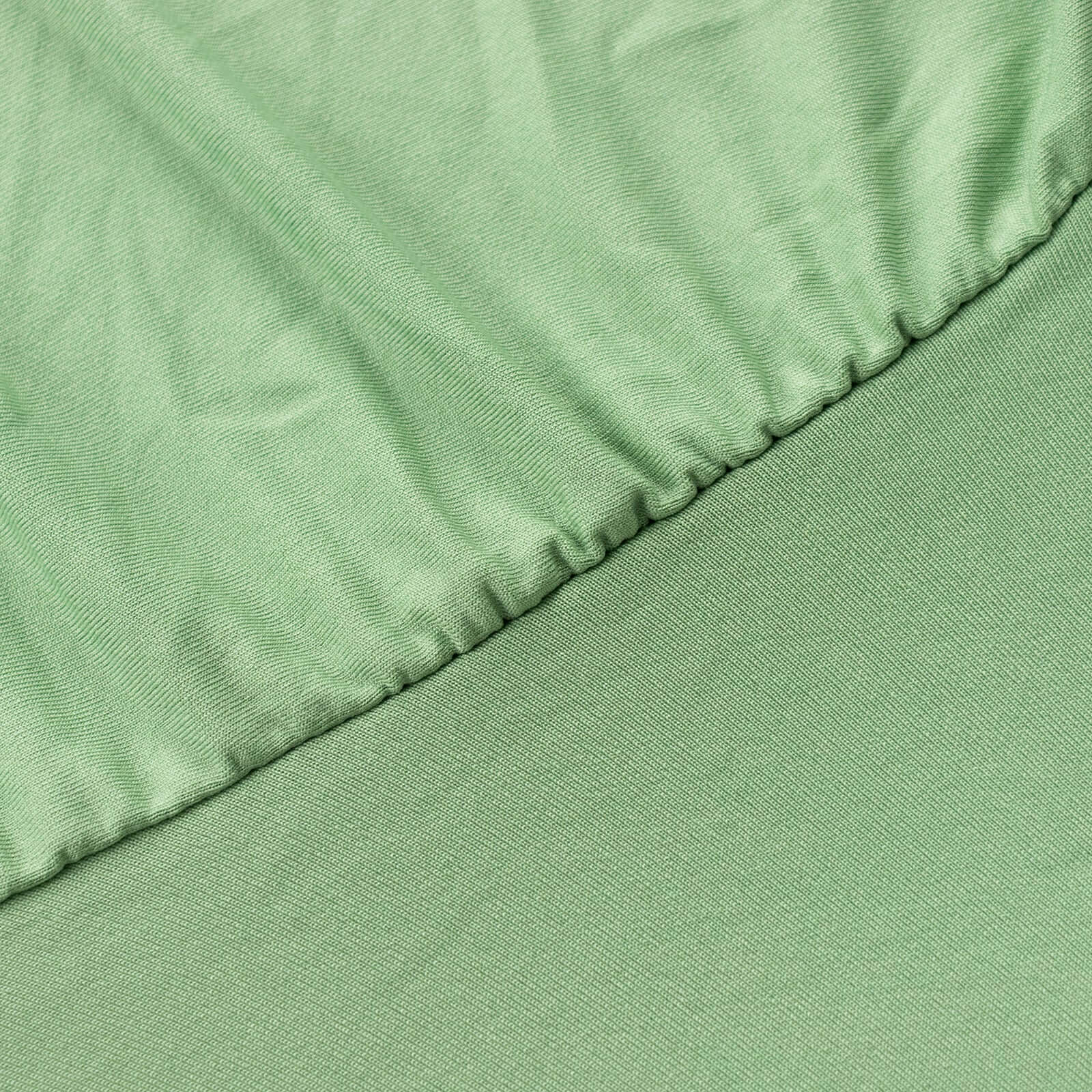 Sage Green Spandex Table Skirt with Wavy Effect for 6ft Tables