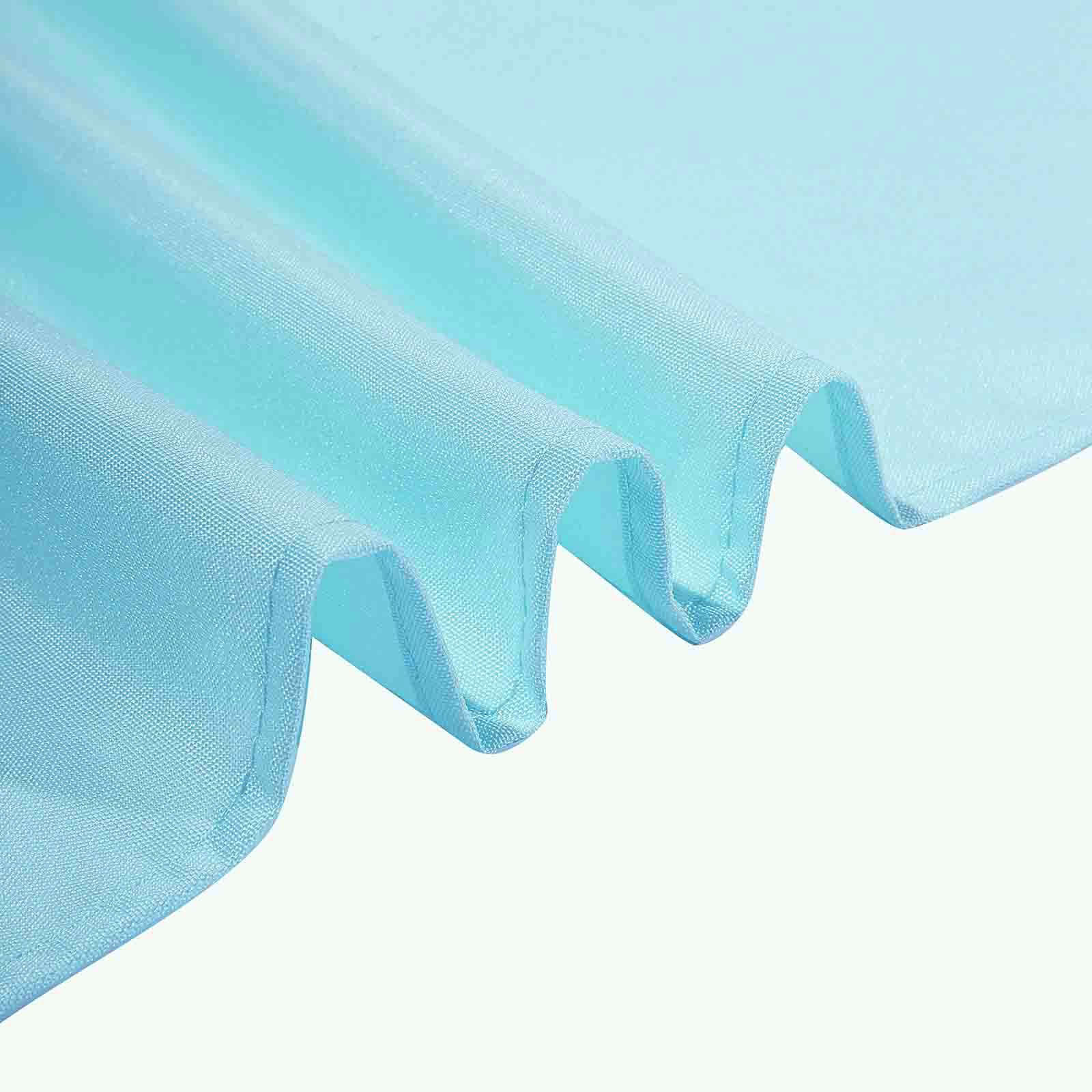 Light Blue 90x90 Square Polyester Tablecloth - Durable & Wrinkle-Free