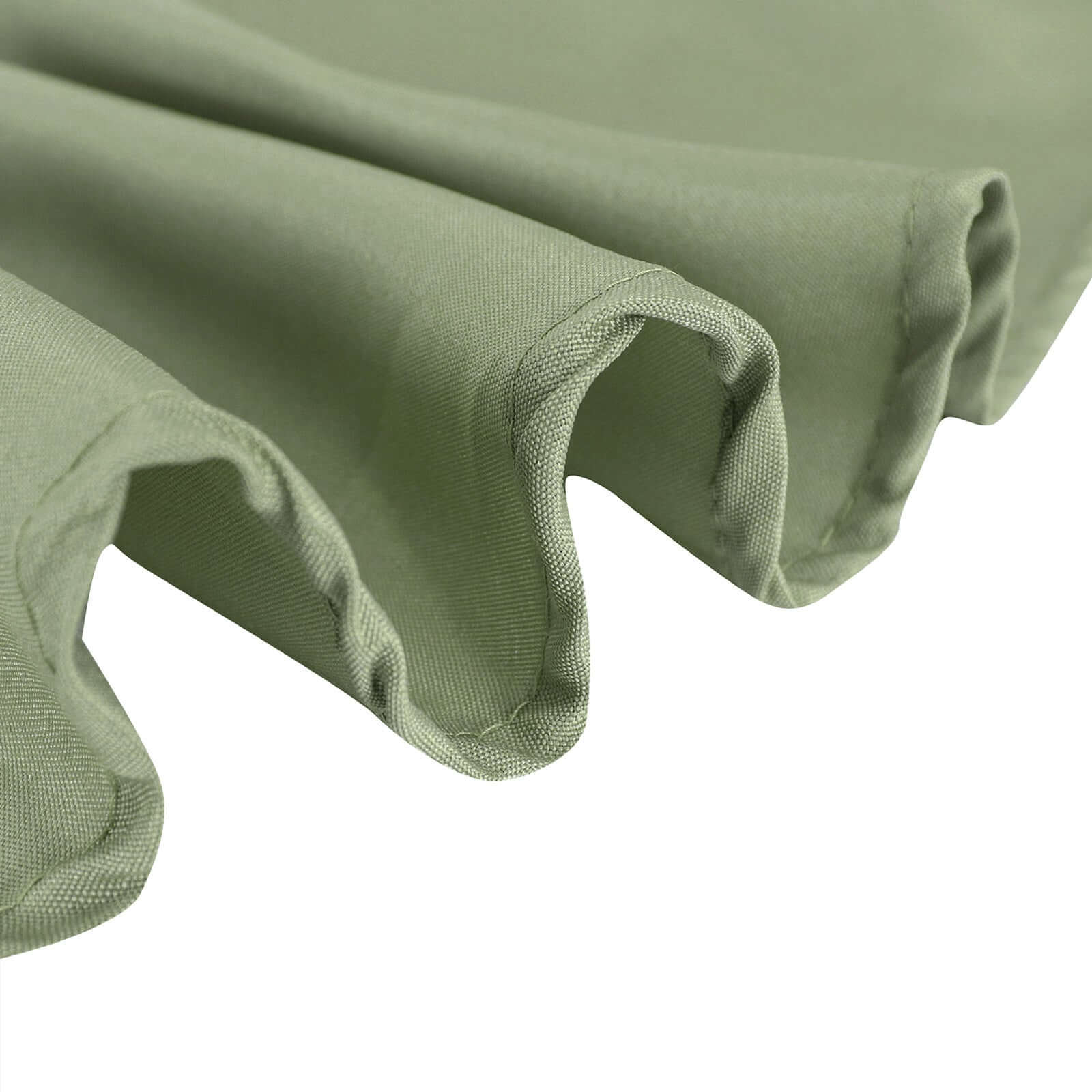 Wrinkle-Resistant & Durable Dusty Sage Green Polyester 90x90 Square Table Overlay