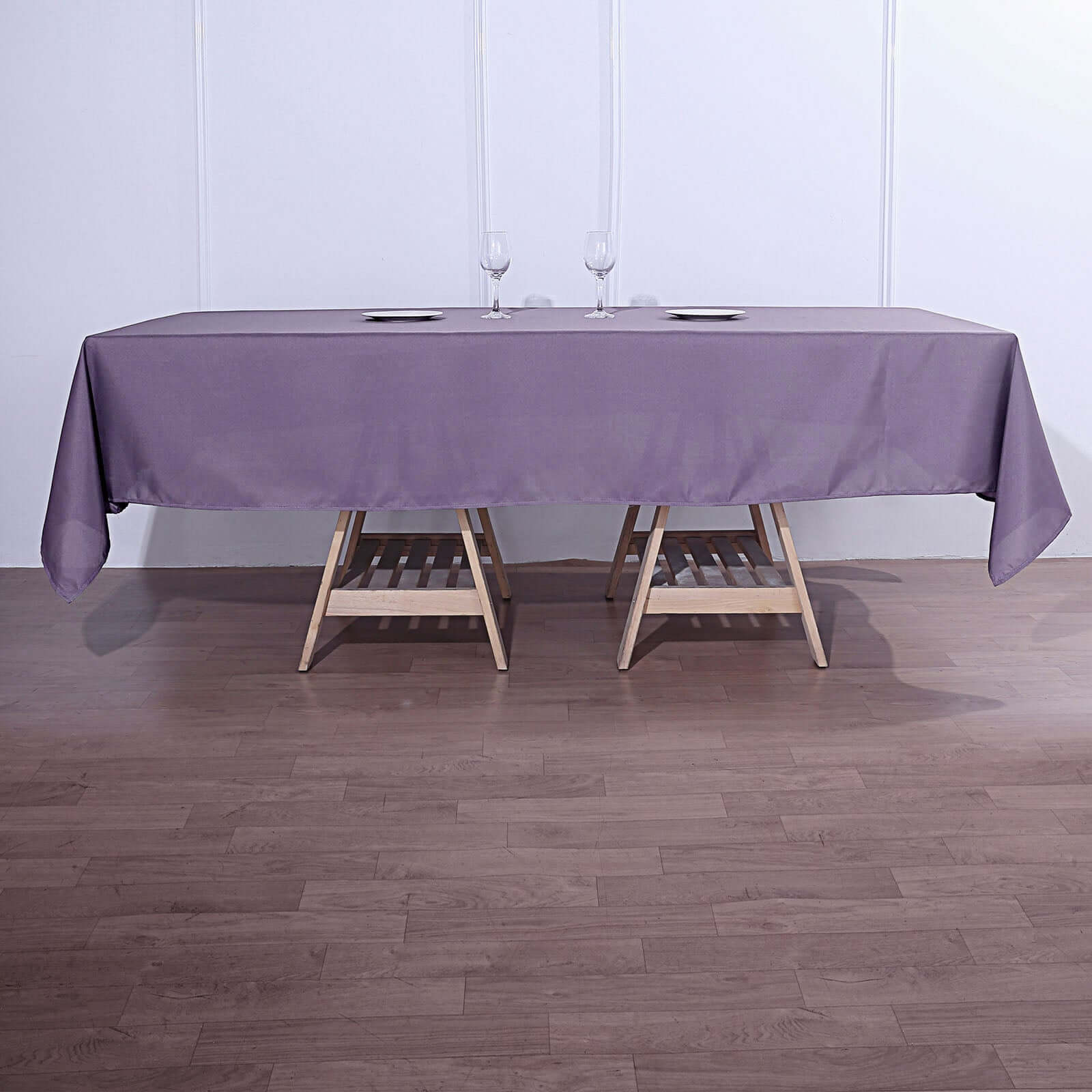Stylish & Durable Violet Amethyst Polyester 60x102 Rectangle Tablecloth - Great Deal