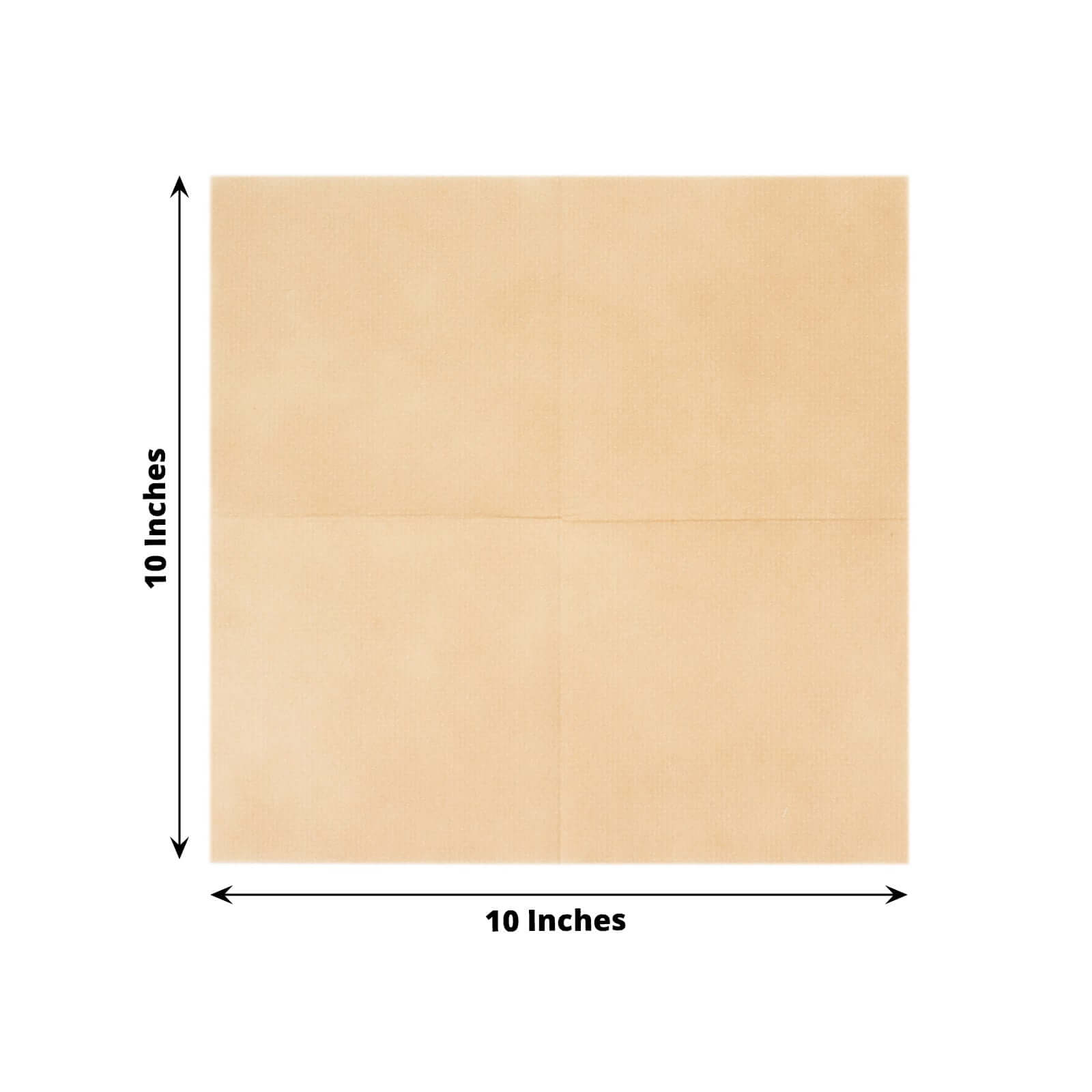 20-Piece Set of 5x5 Natural Linen-Look Highly Absorbent Airlaid Napkins
