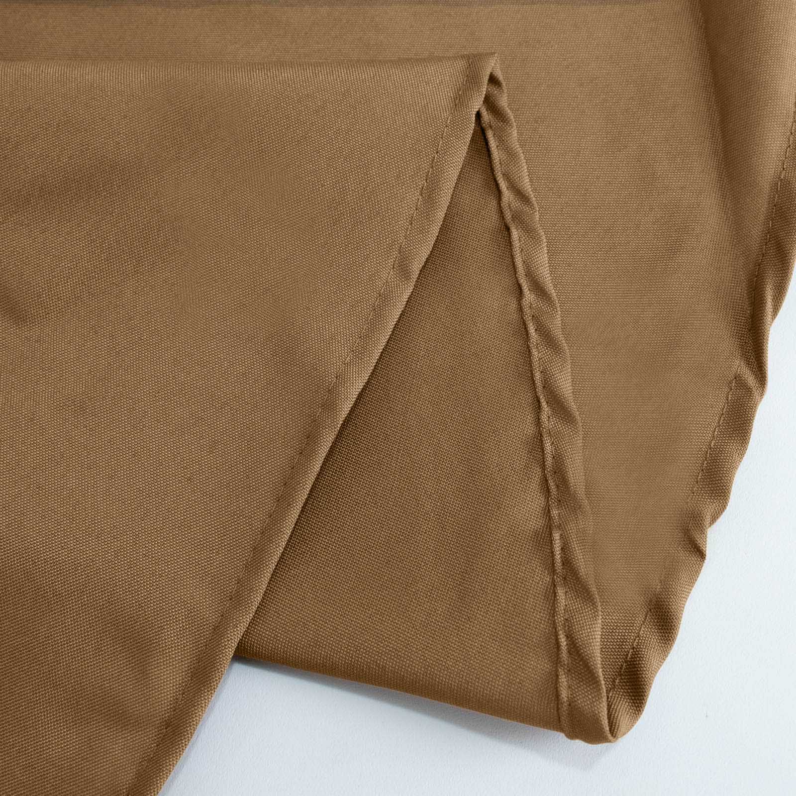 Wrinkle-Resistant & Durable 70x70 Polyester Square Tablecloth in Taupe - Ideal for Various Events