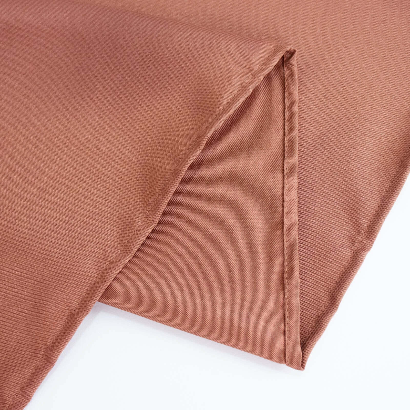 Hot Sale! 54x54 Square Terracotta (Rust) Polyester Tablecloth - 220GSM, Stain & Wrinkle Resistant