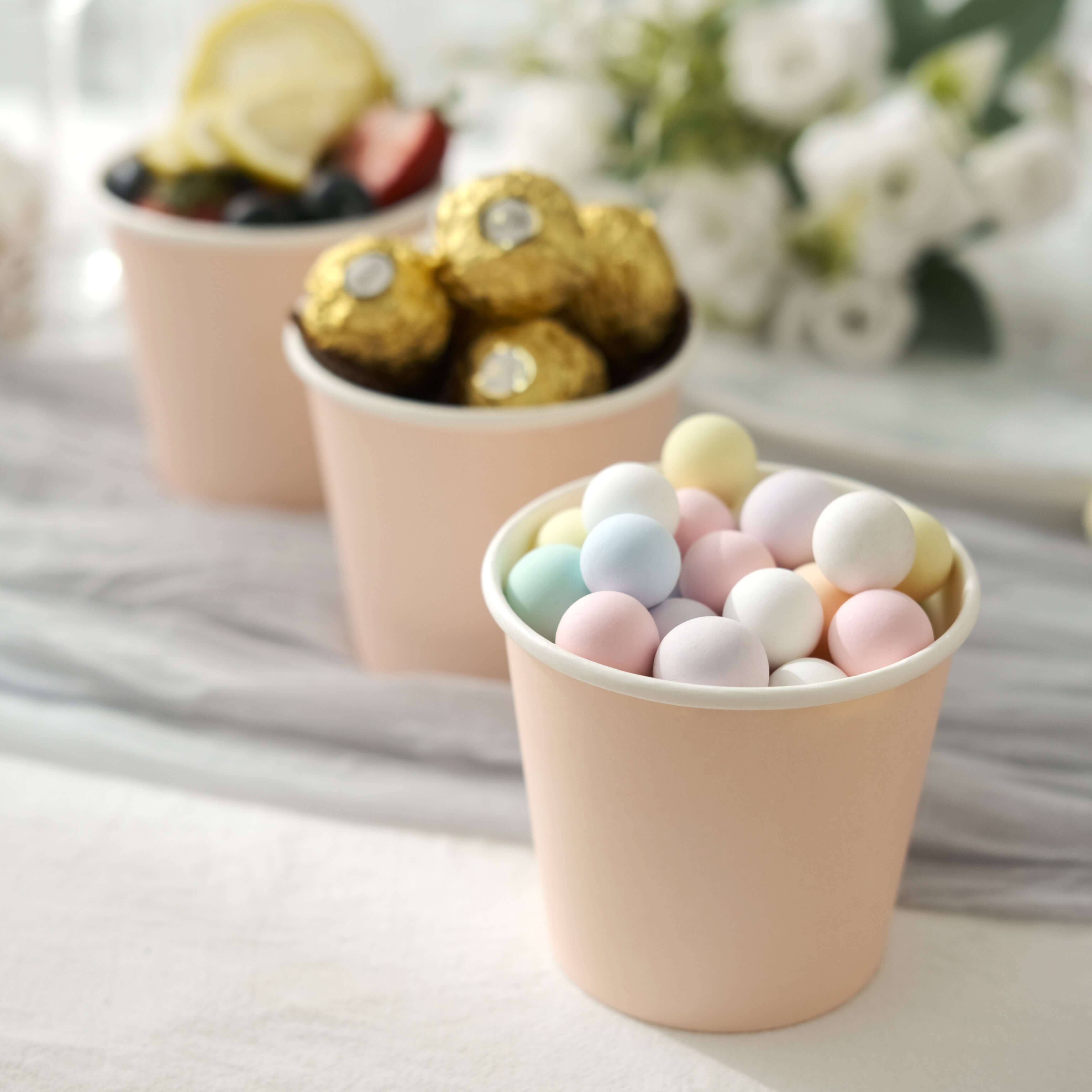 Great Deal! 50-Pack of 10oz Eco-Friendly Blush Paper Dessert Cups for Ice Cream and Yogurt
