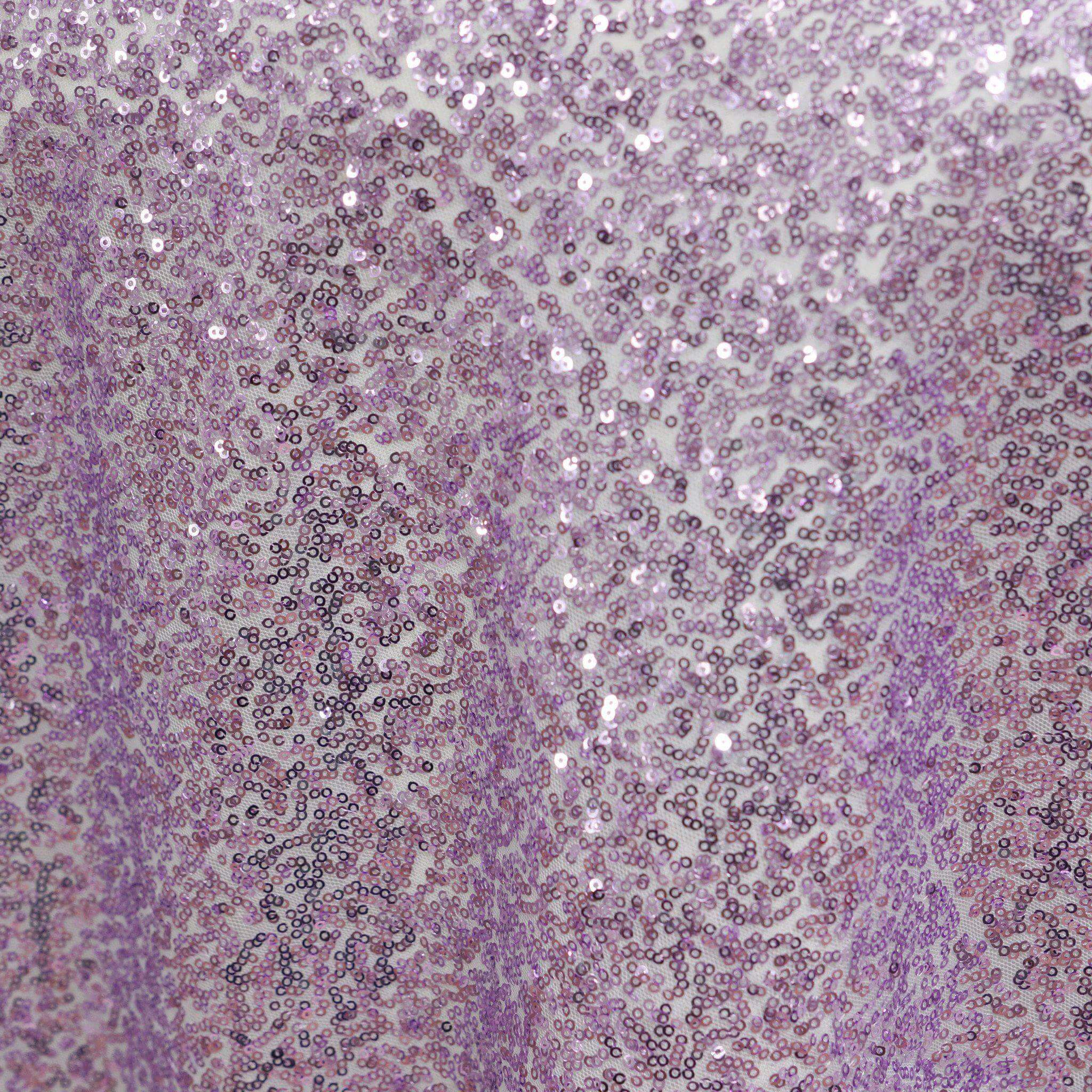 Lavender Lilac Sparkly Sequin Square Table Overlay 72x72 Tablecloth