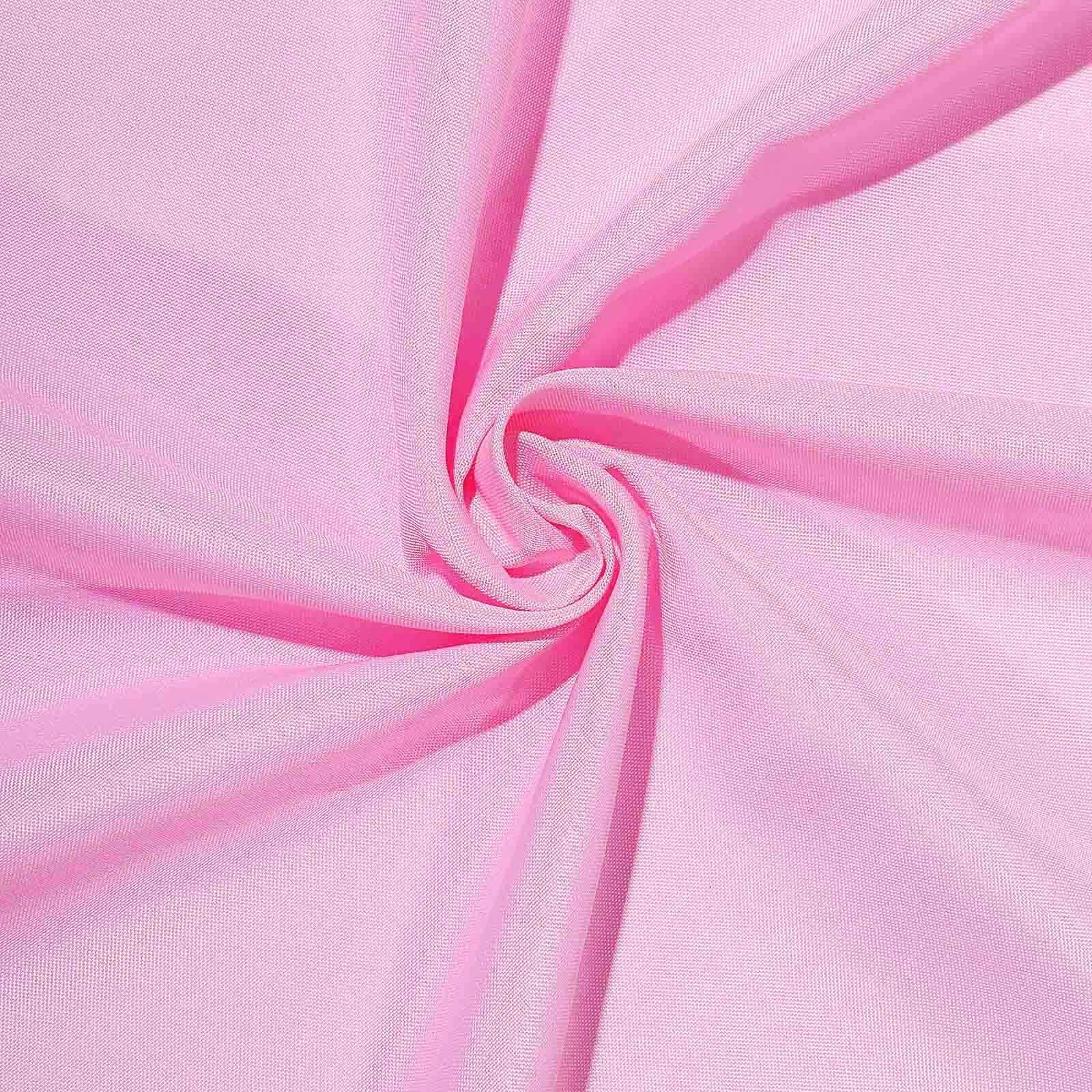 Pink 70x70 Polyester Square Table Overlay - Wrinkle-Resistant & Durable