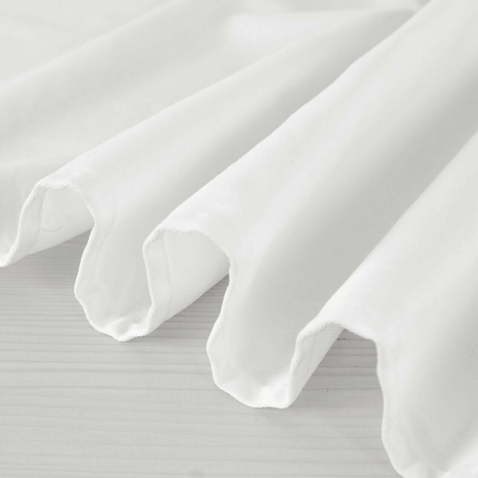 Exclusive 100% Cotton 90x90 White Square Tablecloth - Soft, Breathable & Sophisticated