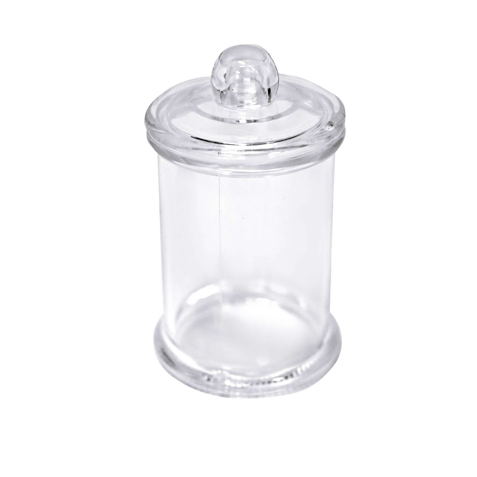 Hot Sale! 12-Pack Disposable Plastic Candy Jars with Clear Lids for Party Favors, 3.5 Inches