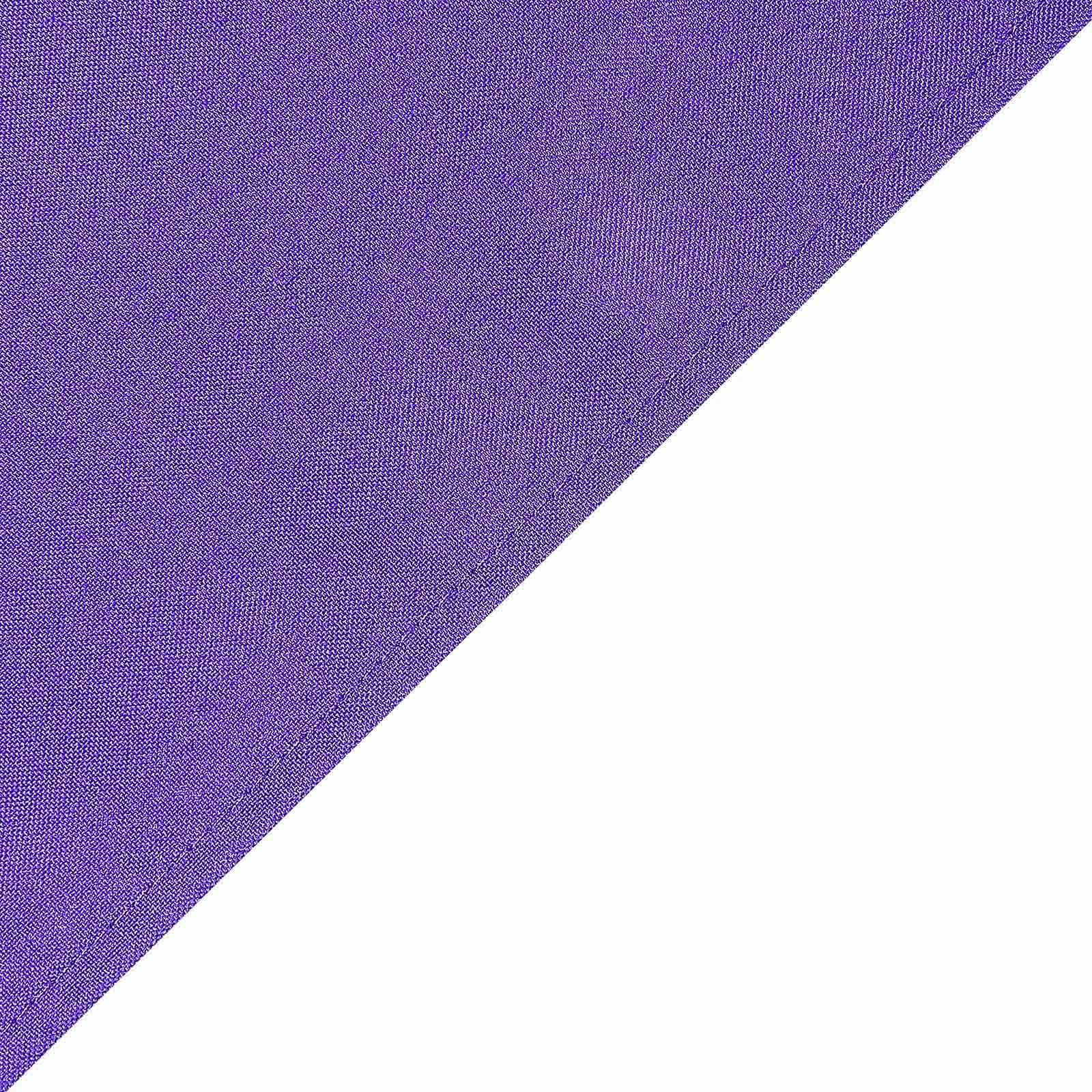 Premium Purple 90x90 Polyester Square Tablecloth - Wrinkle-Free & Durable for Events
