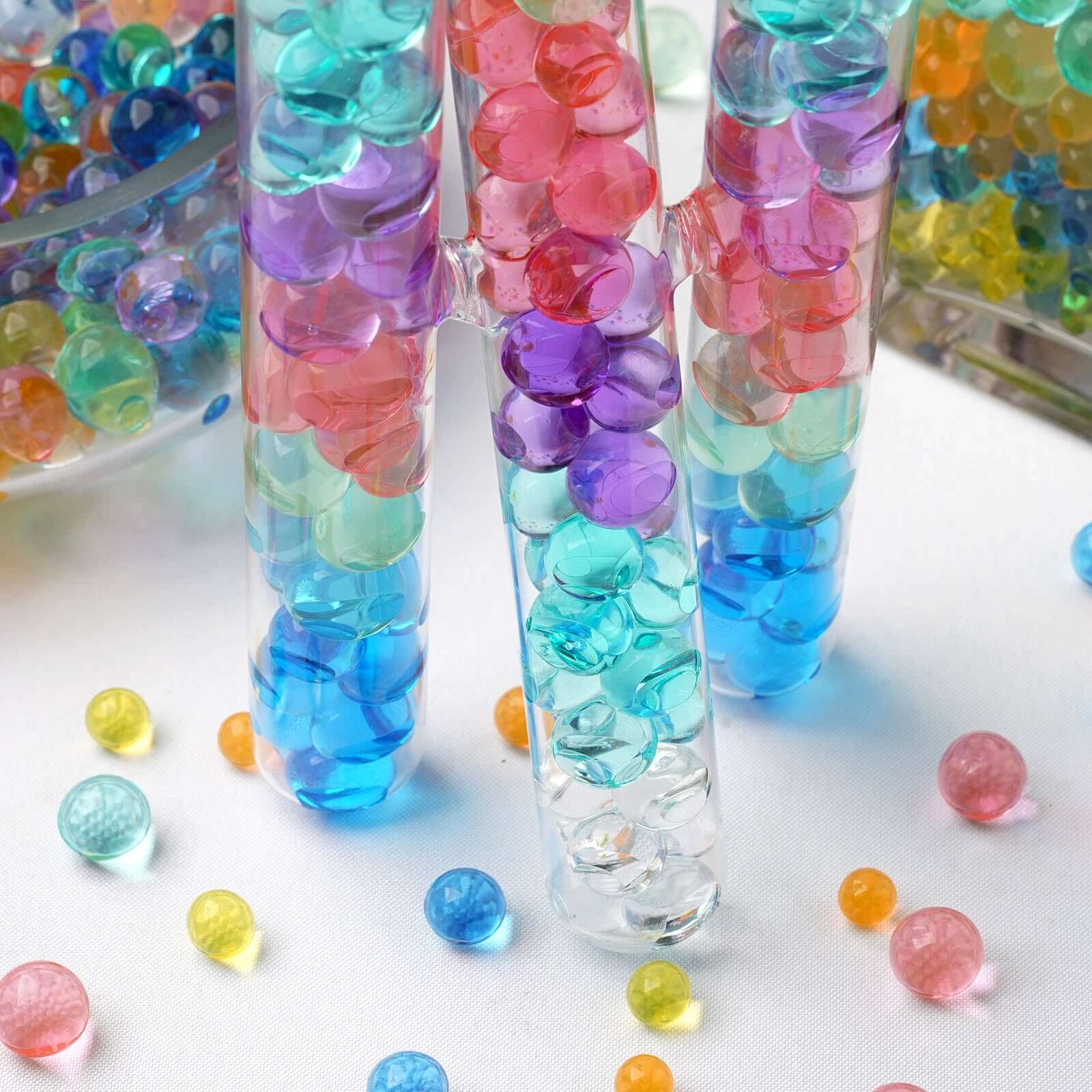 10g Clear Large Nontoxic Water Gel Beads - Ideal Vase Filler for Floating Candles & Floral Displays