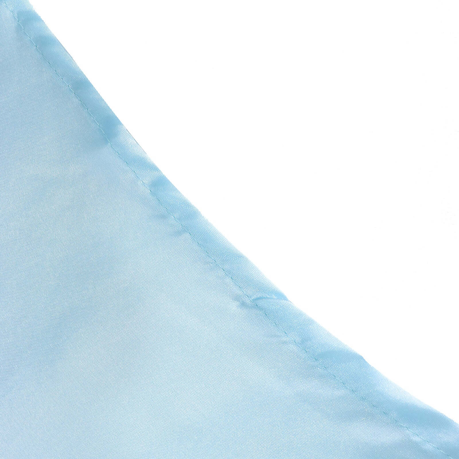 Light Blue Satin Rectangular 60x102 Tablecloth - Smooth & Shiny Table Cover