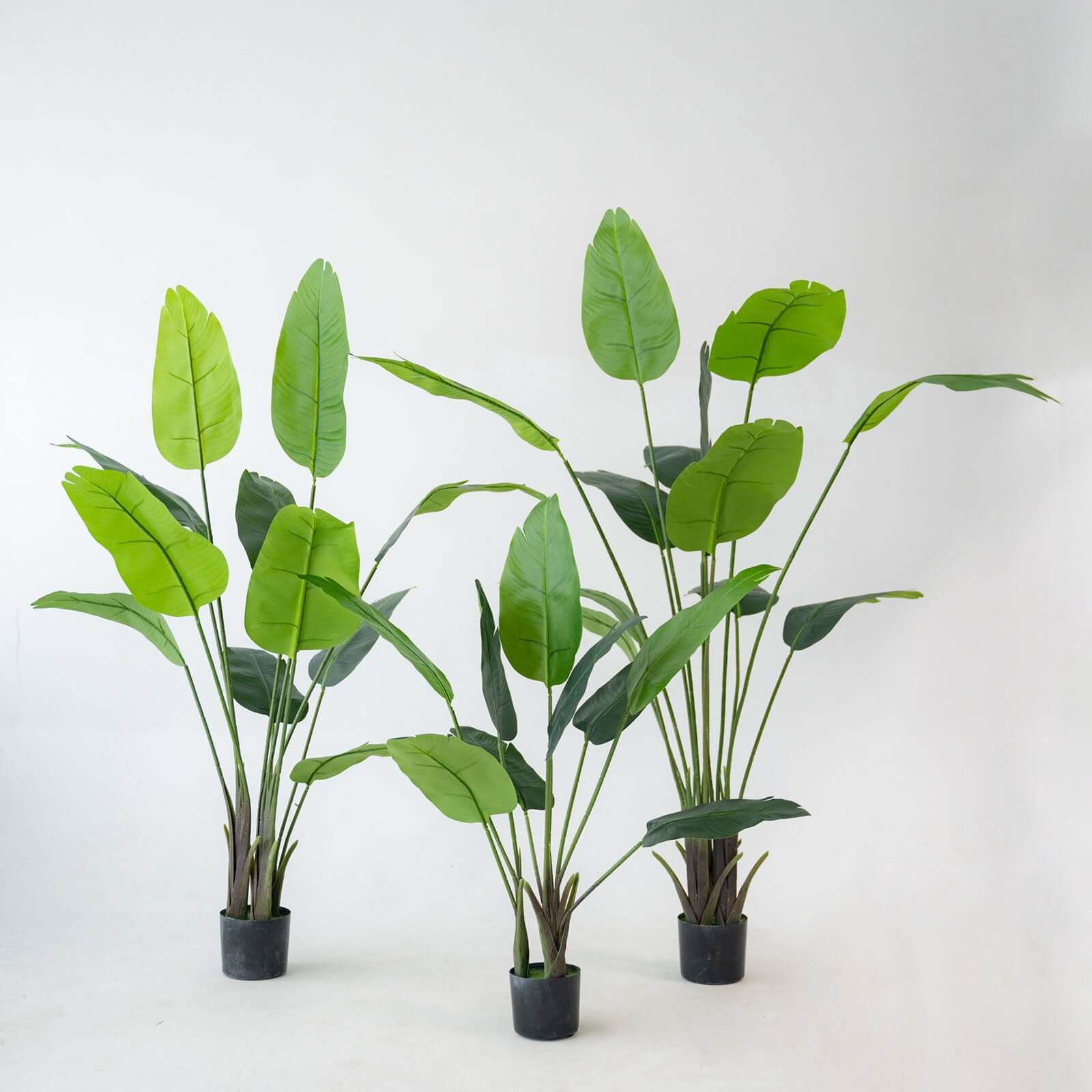 2-Pack 6ft Artificial Potted Bird of Paradise Plants - Lifelike and Easy to Decorate