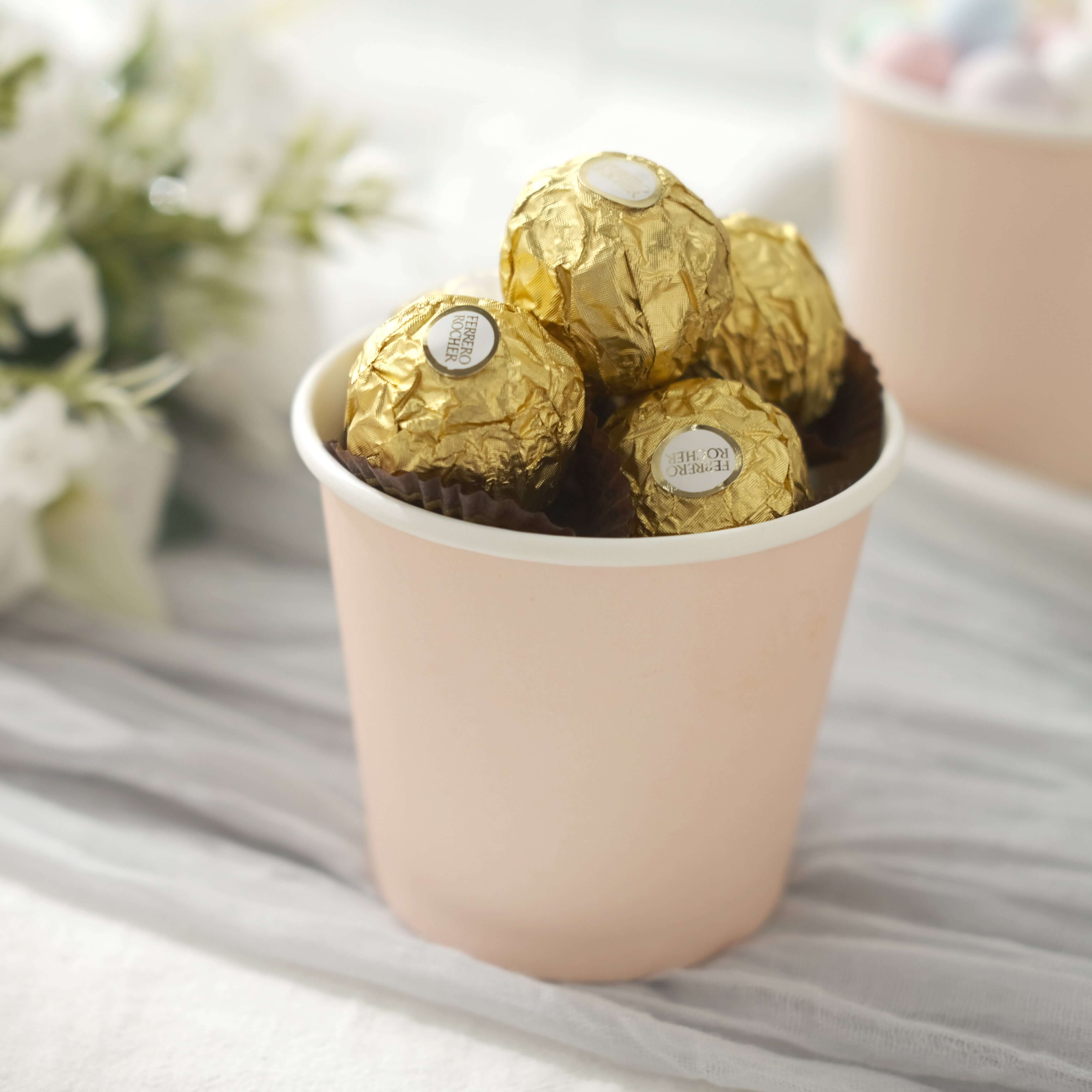 Great Deal! 50-Pack of 10oz Eco-Friendly Blush Paper Dessert Cups for Ice Cream and Yogurt