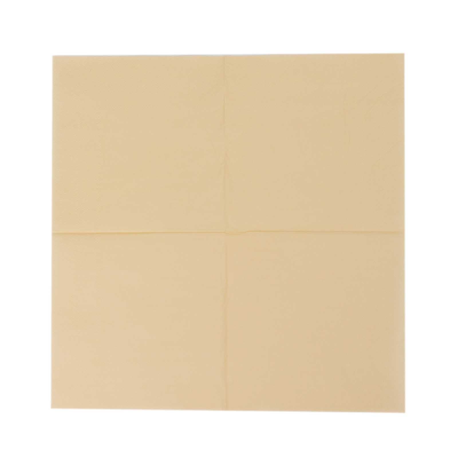 Great Deal! 50-Pack of 2-Ply Disposable Beige Paper Cocktail Napkins, 18GSM, 5x5