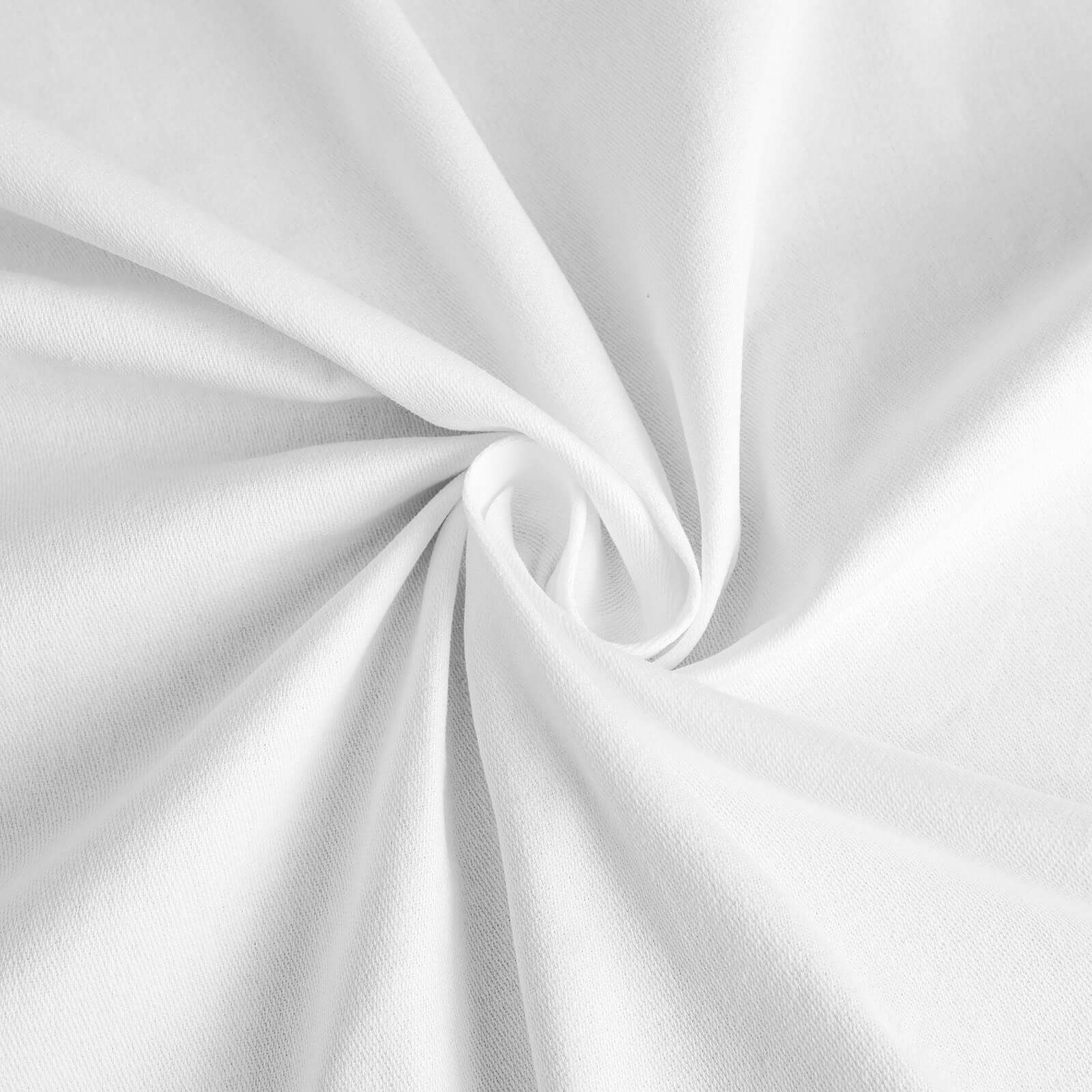 Get This Elegant 100% Cotton 54x54 Square White Tablecloth - Soft & Breathable