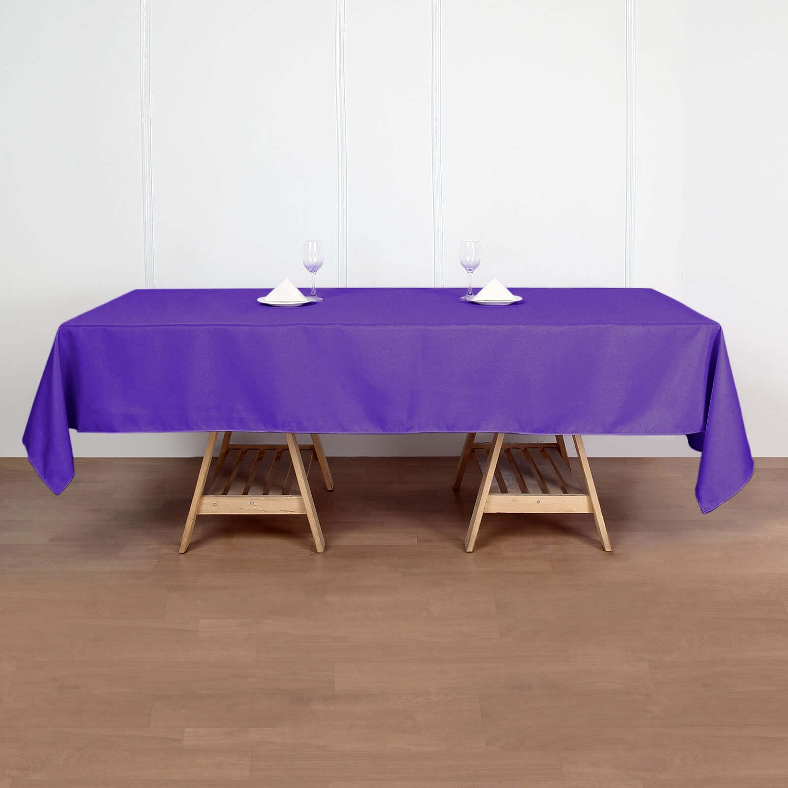 Stylish & Durable Purple Polyester 60x102 Rectangle Tablecloth