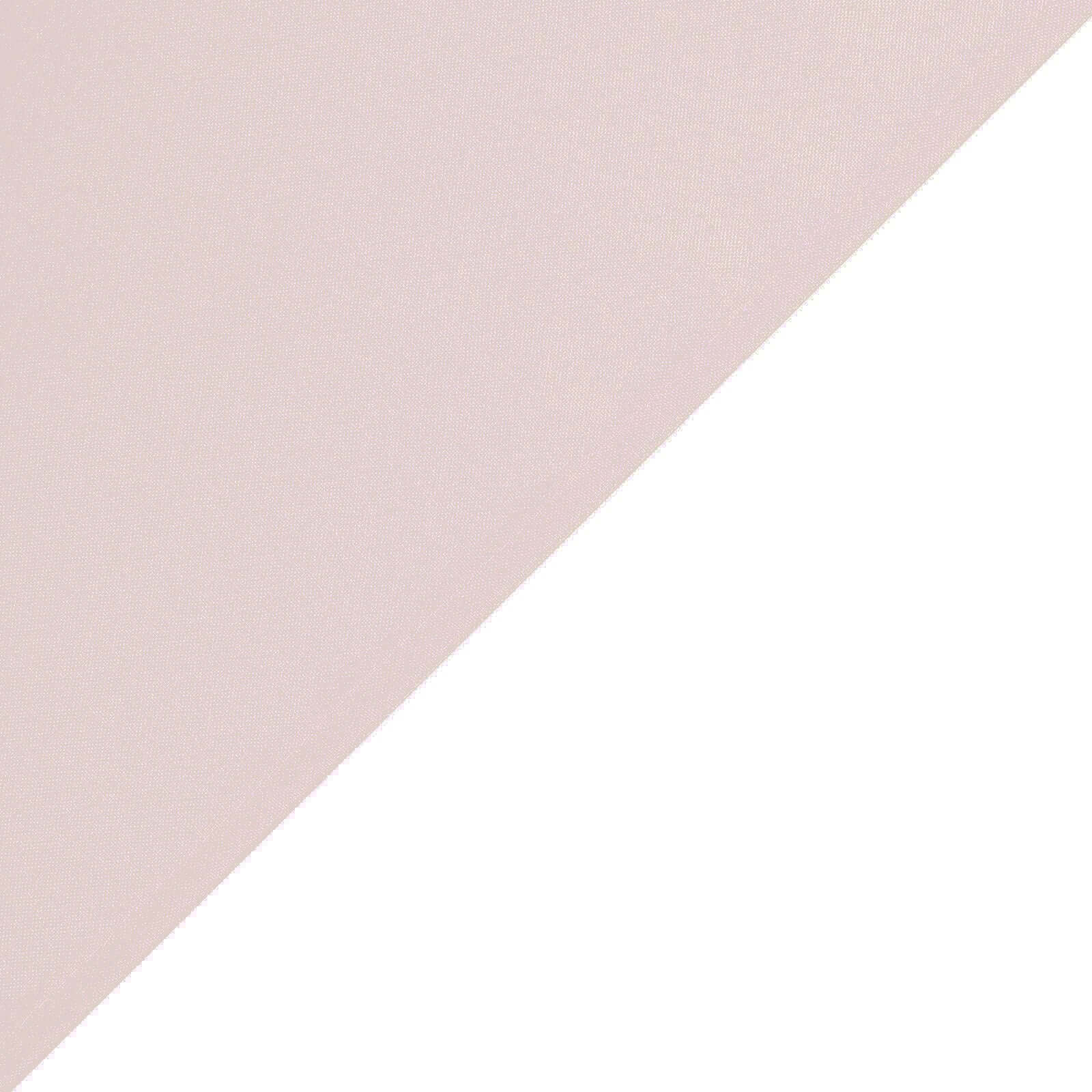 Wrinkle-Resistant & Durable Blush 90x90 Polyester Square Tablecloth