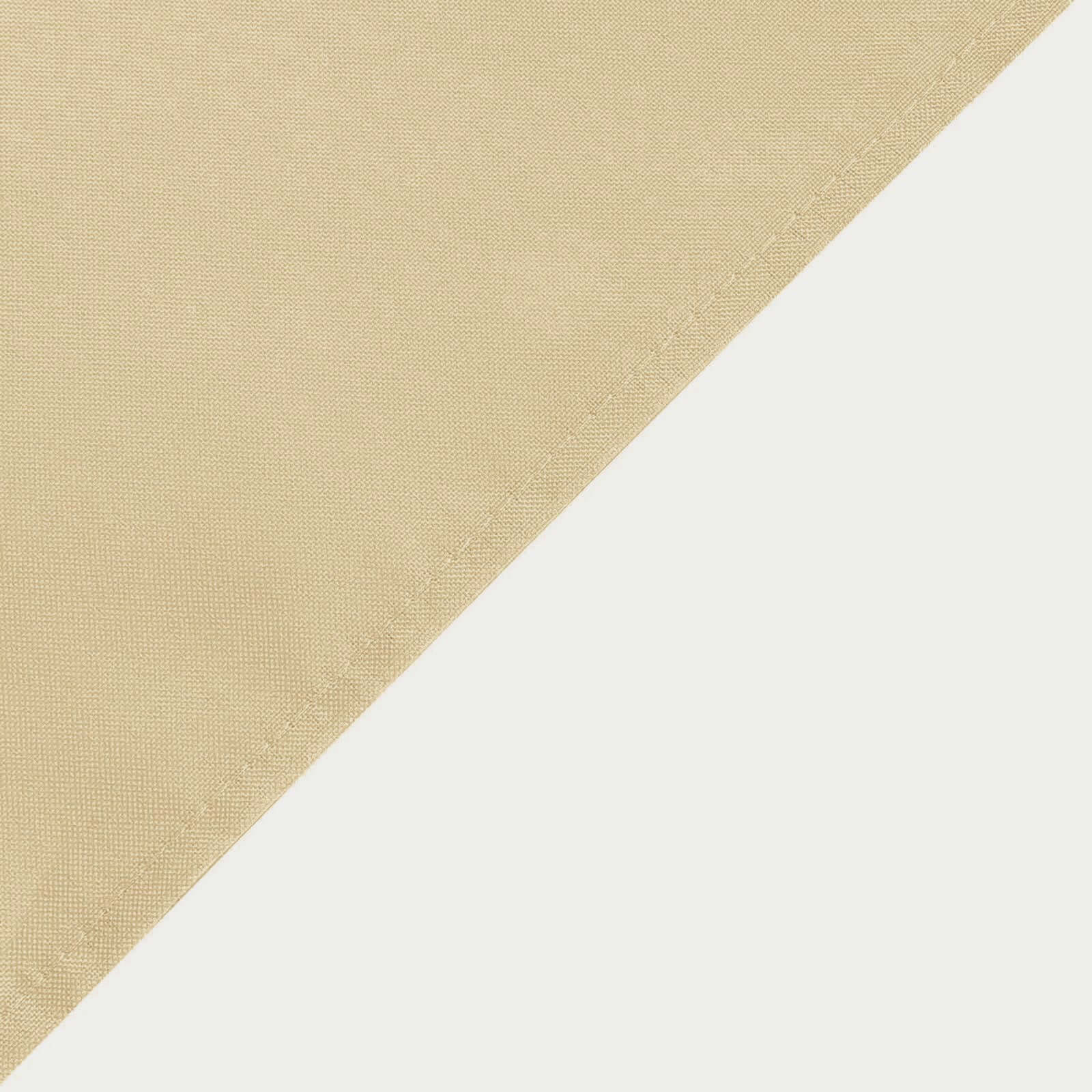 Durable & Wrinkle-Resistant 90x90 Polyester Square Tablecloth in Champagne Color