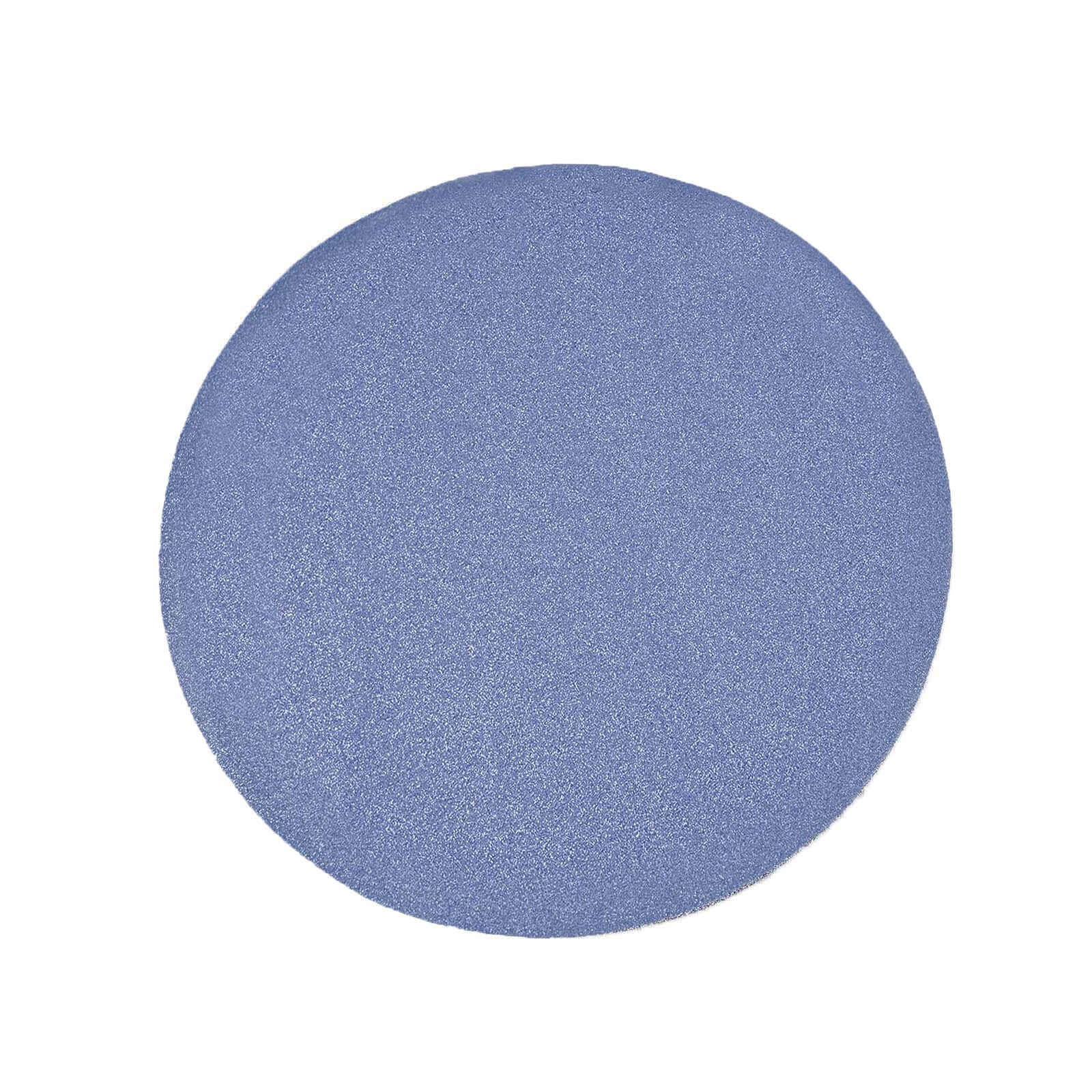 6-Piece Set of Dusty Blue Glitter Round Non-Slip Placemats for Dining Tables, 13 inches