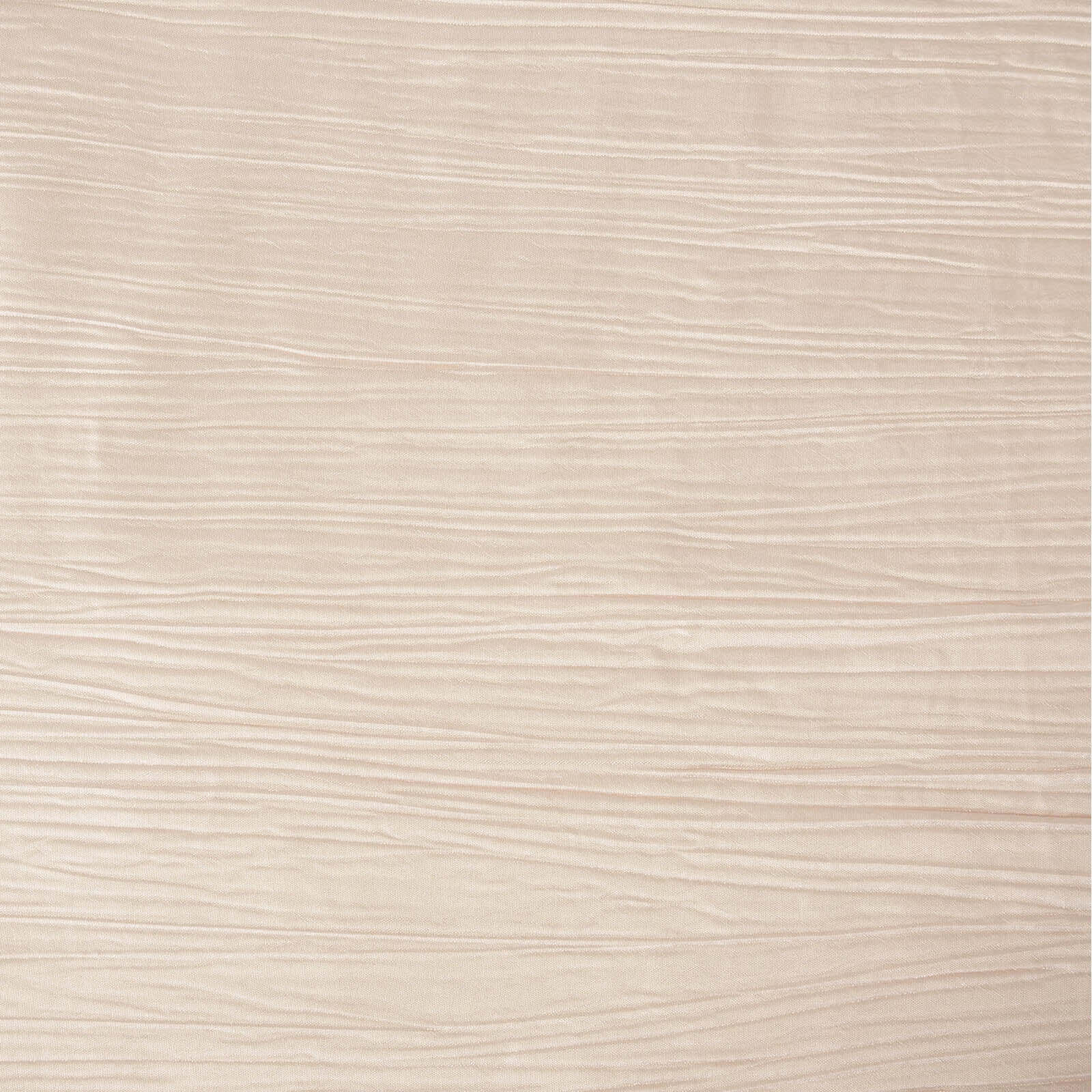 Hot Deal! Beige Seamless Accordion Crinkle Taffeta Rectangle Tablecloth 90x132