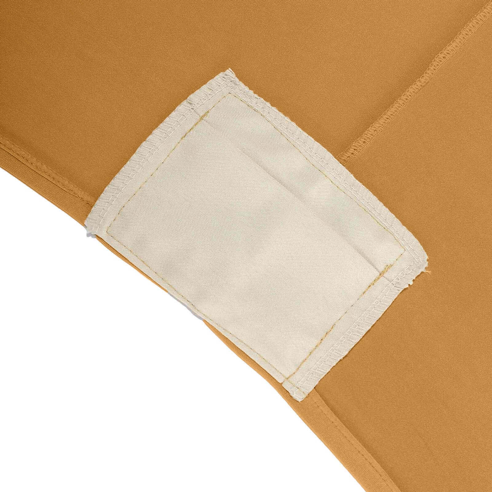 Premium Gold Stretch Spandex Table Cover (96x30 inches) - Ideal for Events & Presentations
