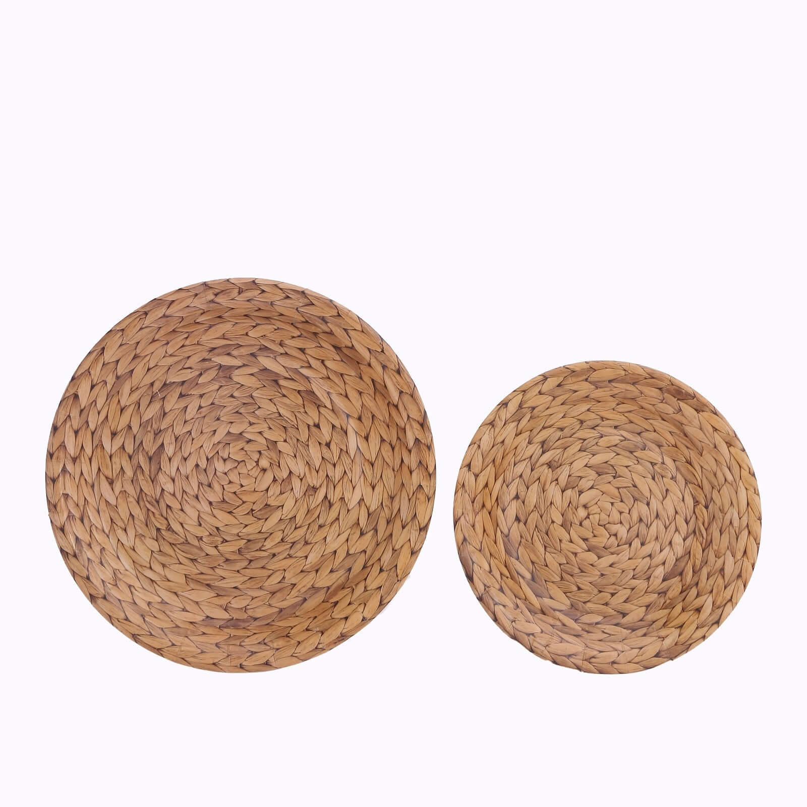 25-Pack 7" Natural Round Paper Dessert Plates with Woven Rattan Print - Premium Disposable Plates for All Occasions