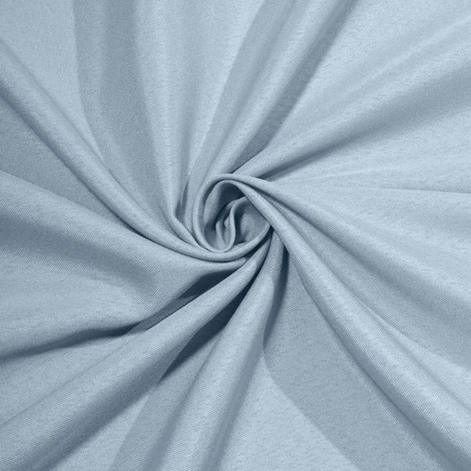 Durable Wrinkle-Resistant 90x90 Polyester Square Tablecloth in Dusty Blue