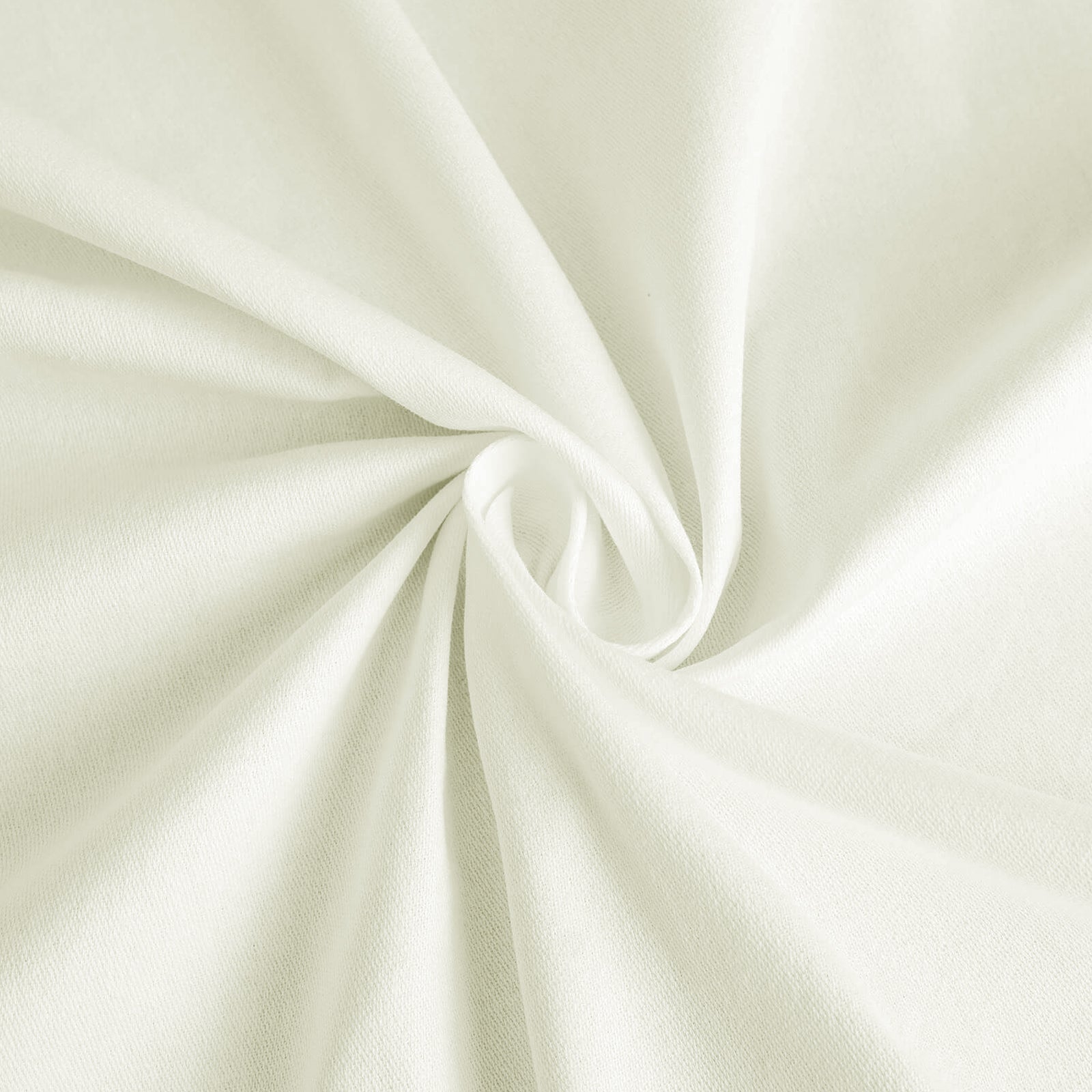 Ivory Wrinkle-Resistant 60x102 Cotton Blend Rectangle Tablecloth - Ideal for Events
