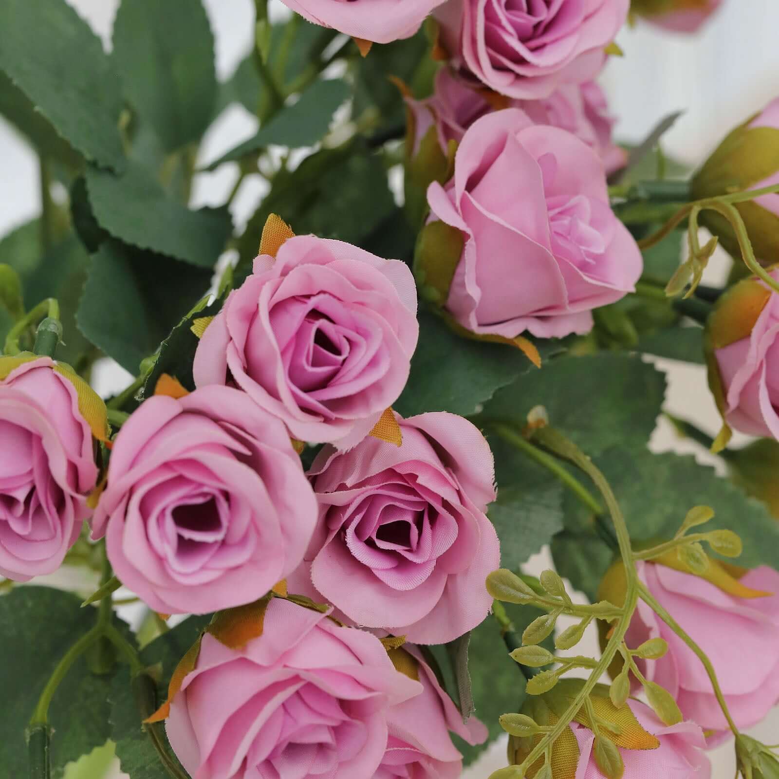 2 Pack of 12-Inch Lavender Lilac Faux Rose Flower Bouquets