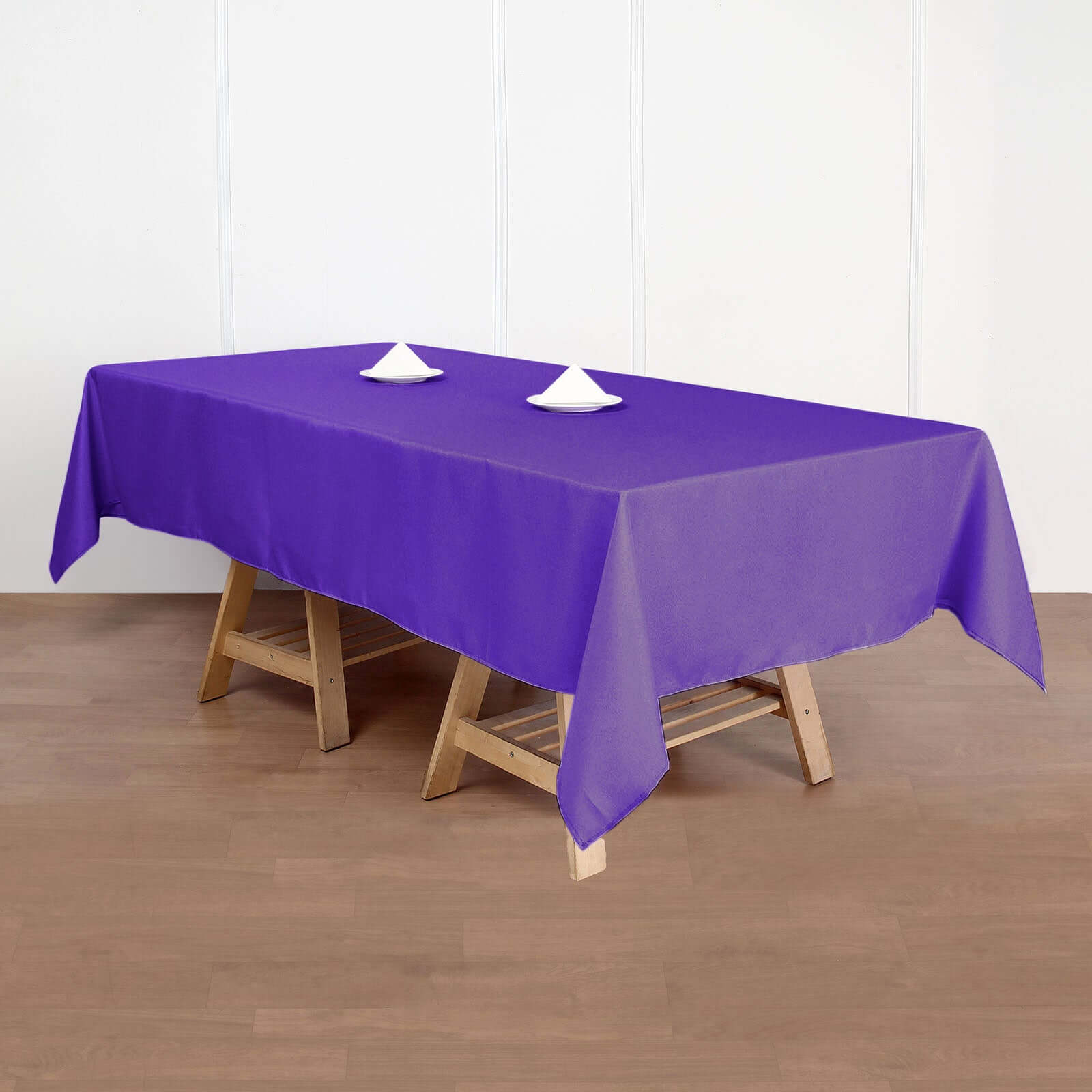 Stylish & Durable Purple Polyester 60x102 Rectangle Tablecloth