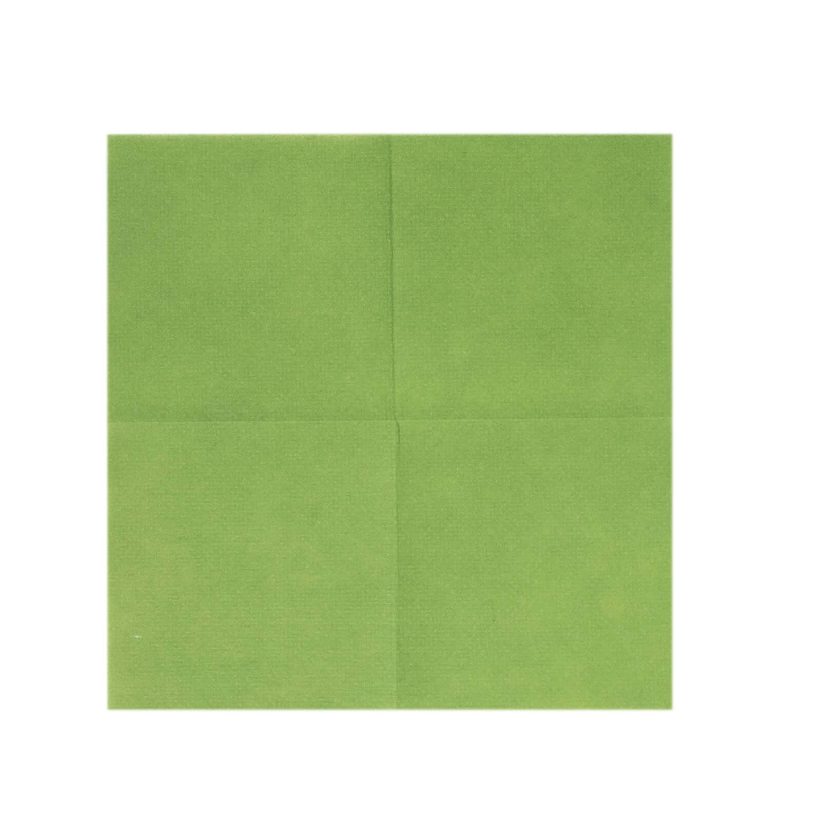20-Piece Olive Green 5x5 Airlaid Linen-Like Highly Absorbent Napkins
