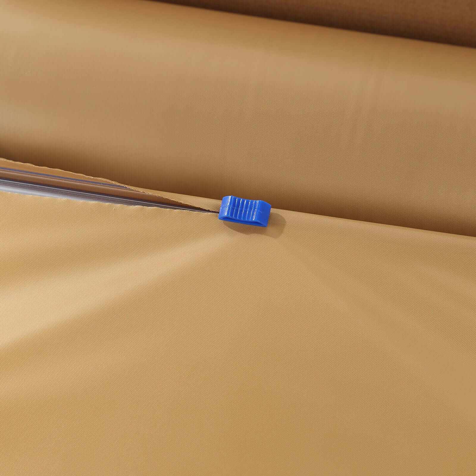 Customizable Gold Plastic Table Cover Roll with Slide Cutter, 54x300ft