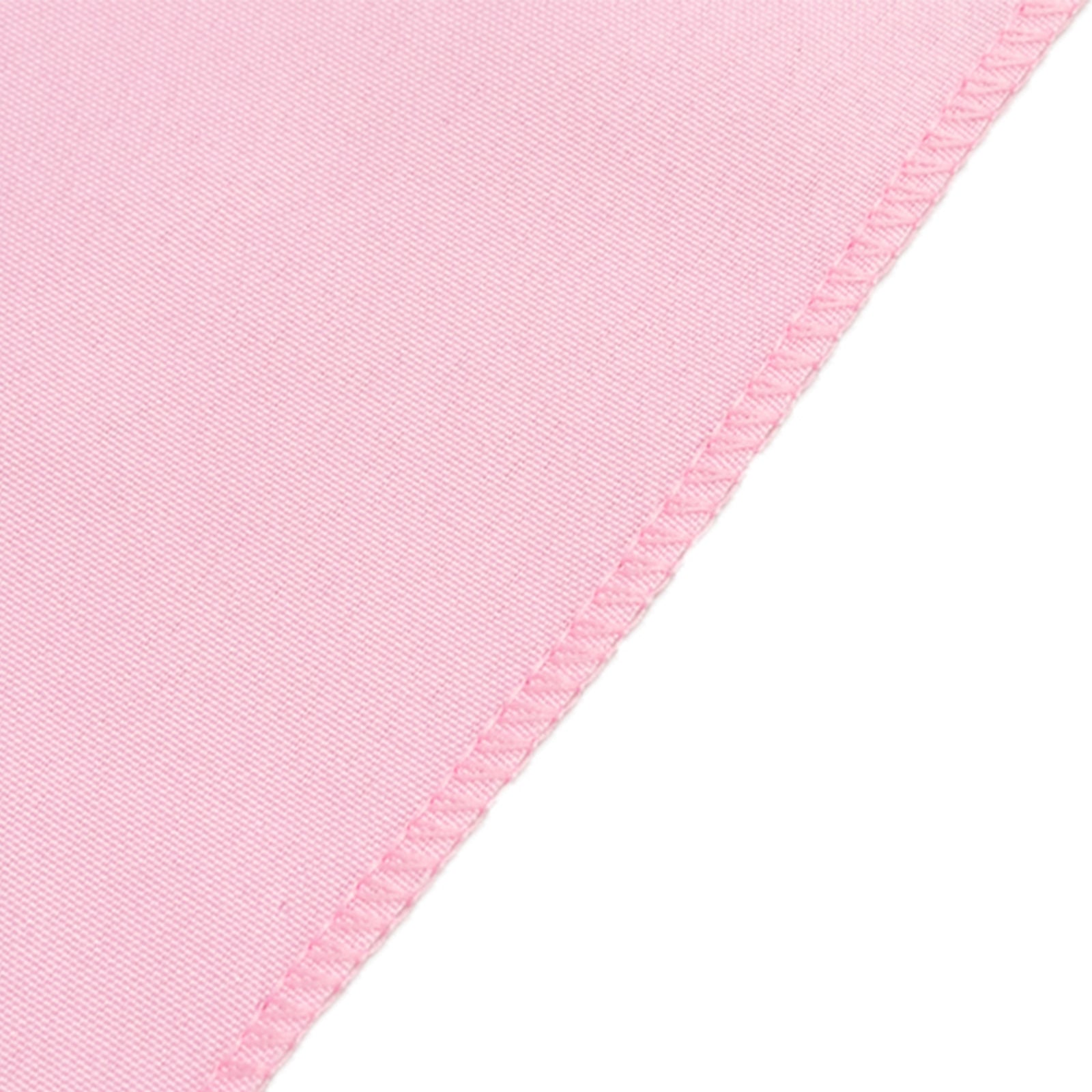 Durable and Easy - care Pink Polyester Fitted 72x30 Rectangle Tablecloth
