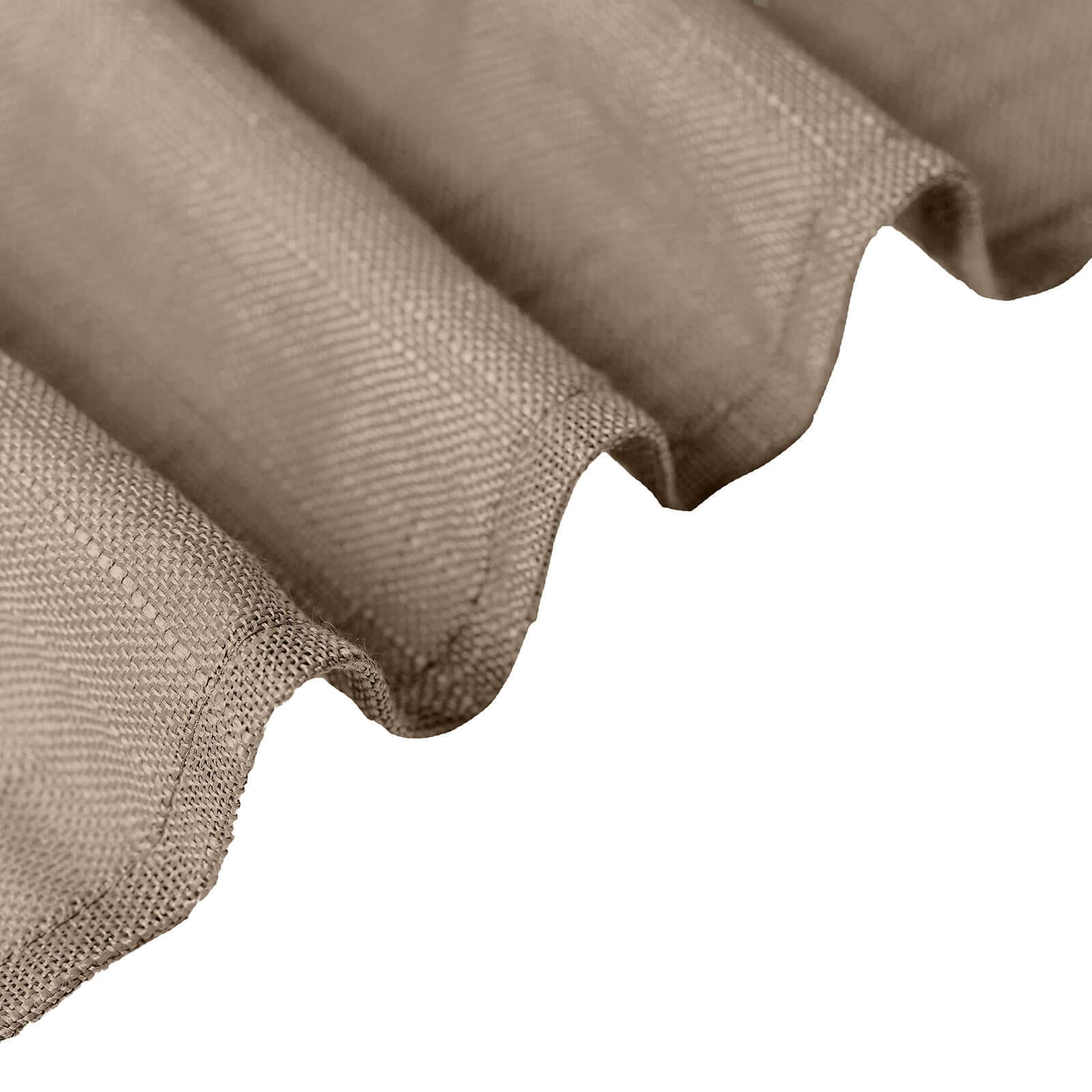 Hot! Taupe Faux Linen 90x132 Rectangular Wrinkle-Resistant Tablecloth
