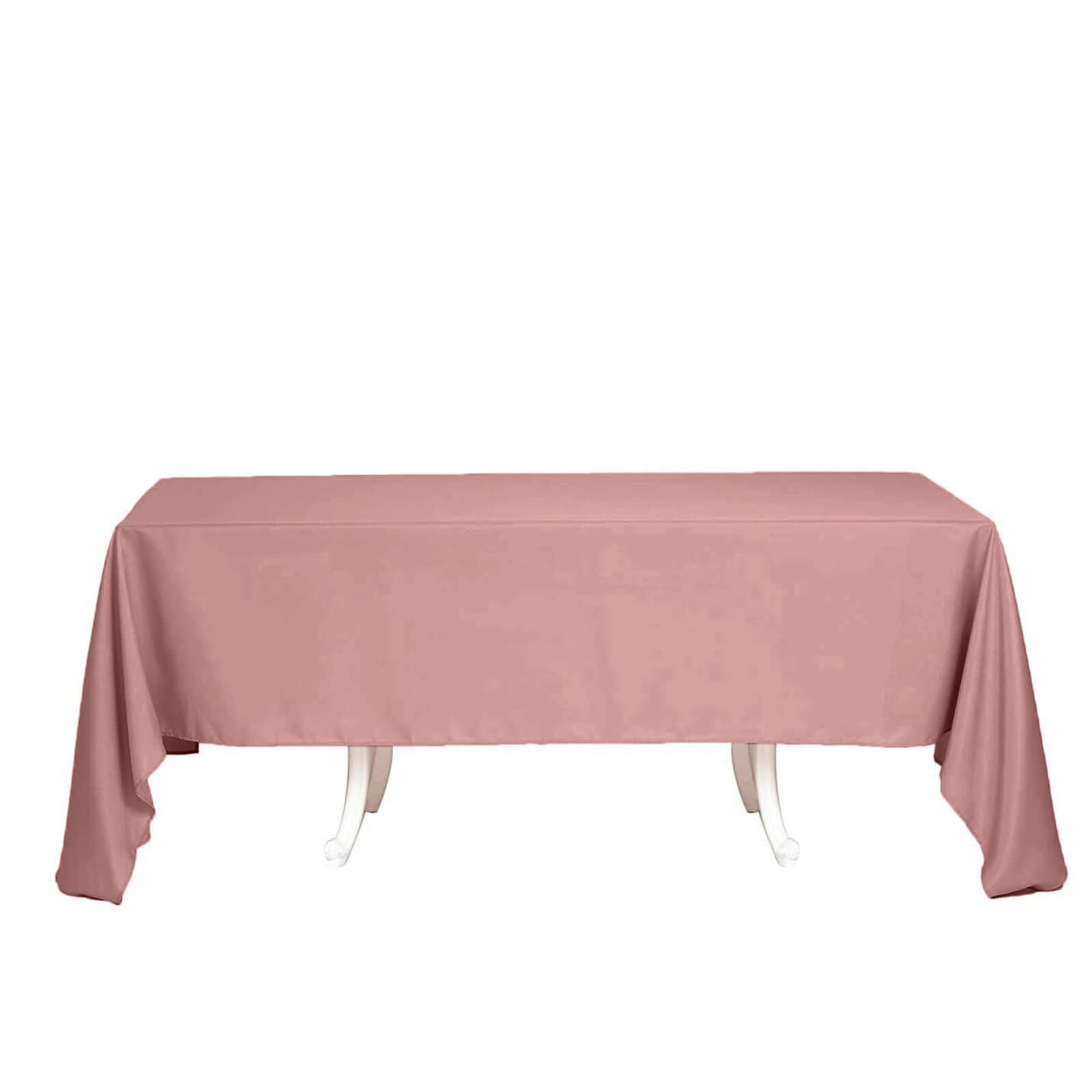 Durable and Stylish Dusty Rose Polyester Rectangle Tablecloth, 60x102 - Perfect for Any Occasion