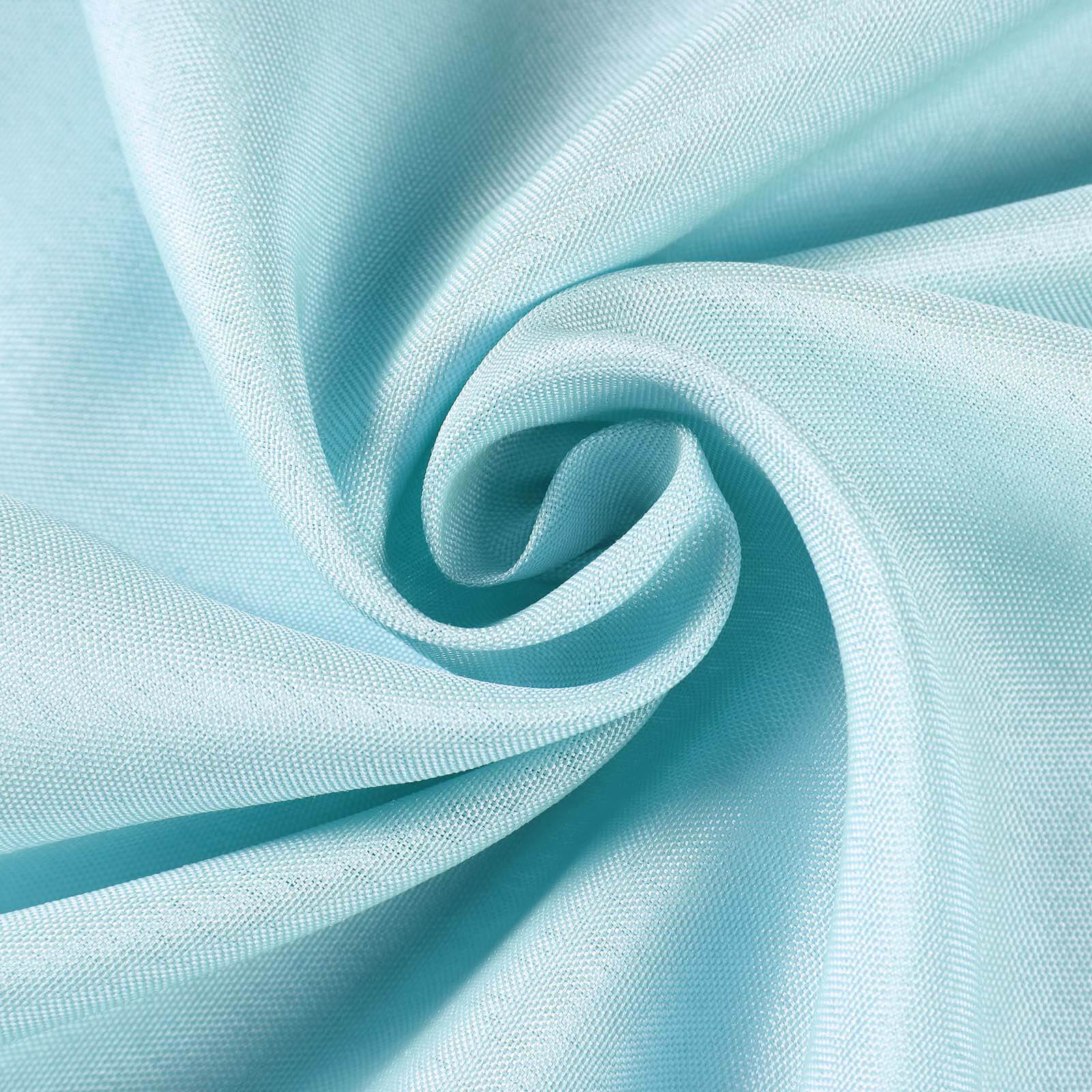 Hot! Light Blue Seamless Wrinkle-Resistant 90x132 Polyester Rectangle Tablecloth