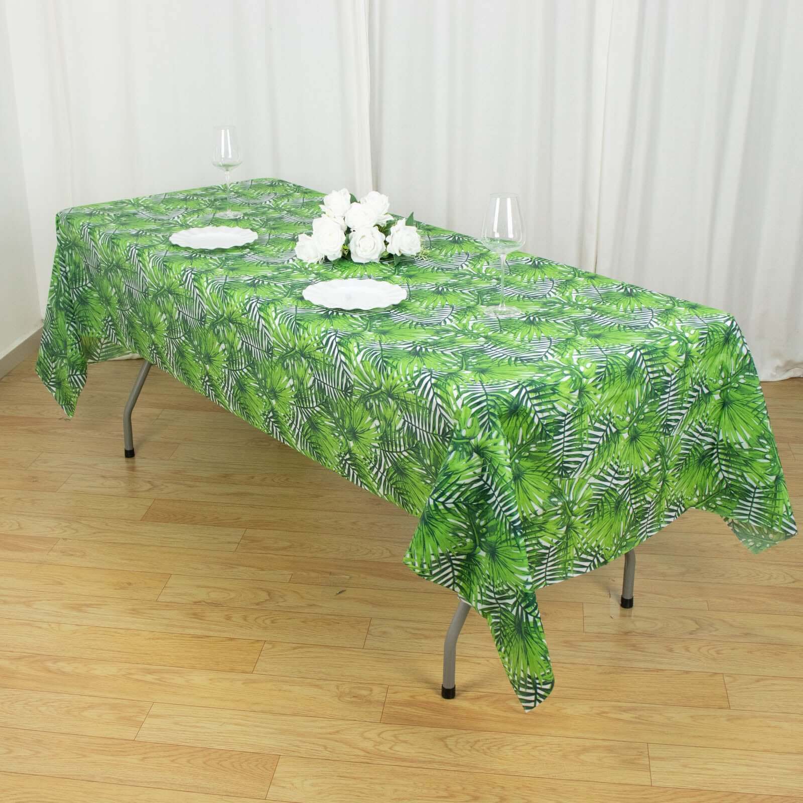 5-Pack Disposable PVC Animal Theme Rectangle Table Covers - Perfect for Safari Parties