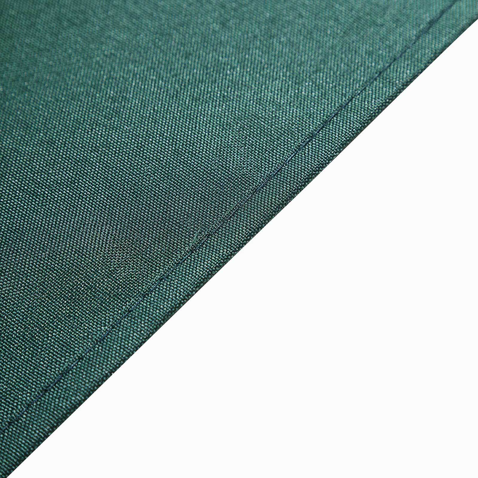 Wrinkle-Resistant & Durable 54x54 Polyester Square Table Overlay in Hunter Emerald Green