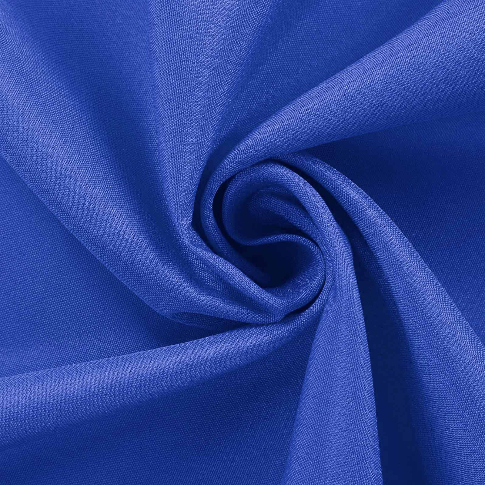 Wrinkle-Resistant & Durable Royal Blue 90x90 Polyester Square Table Overlay