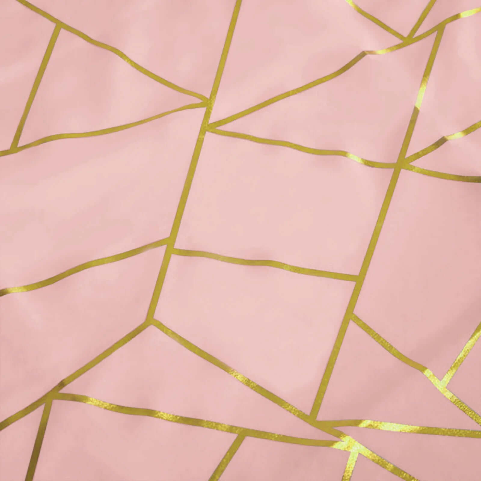 Hot! Wrinkle-Resistant Dusty Rose Polyester Table Overlay with Gold Foil Pattern