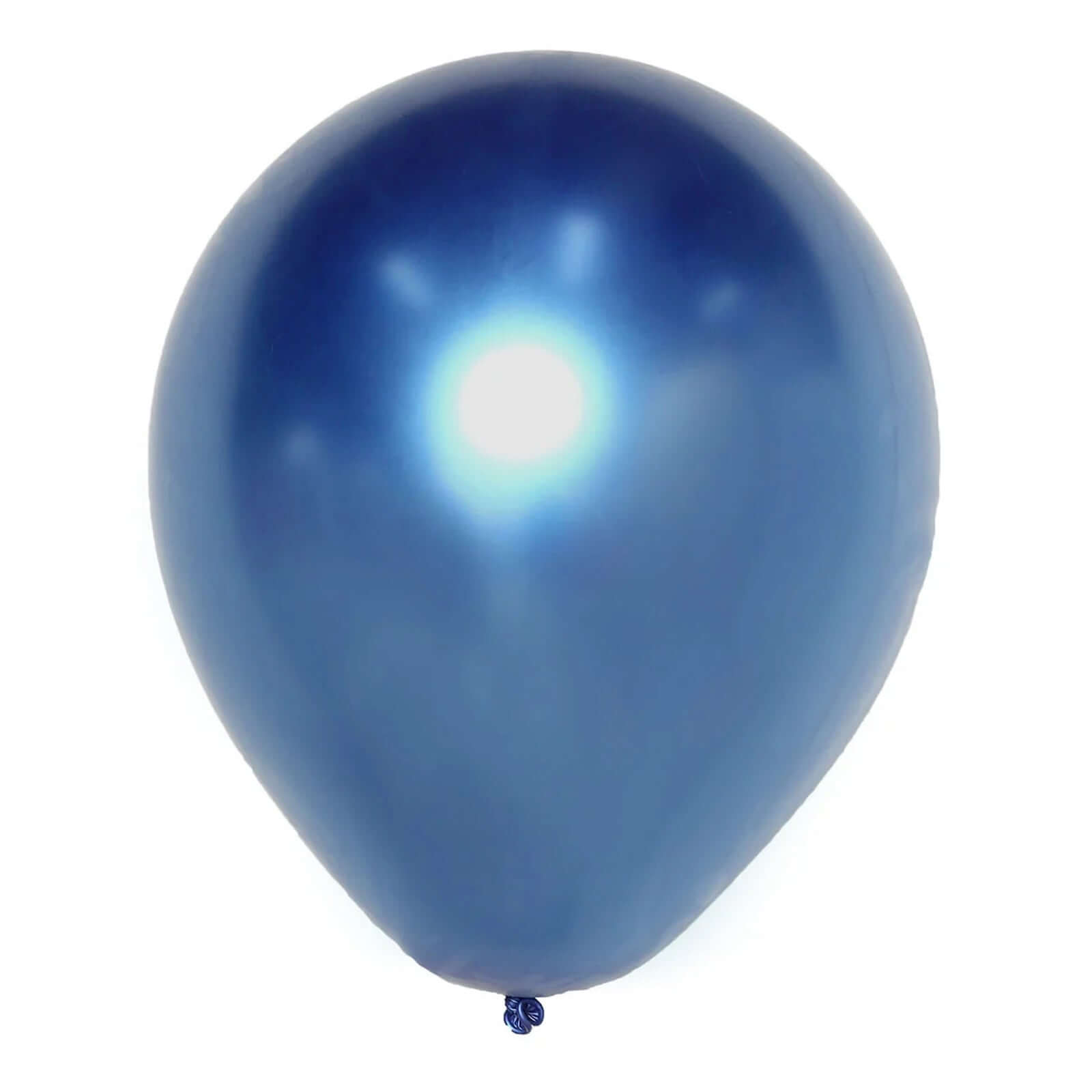 Hot Sale! 5-Piece Set of 18-Inch Royal Blue Metallic Chrome Latex Balloons for Helium or Air Filling
