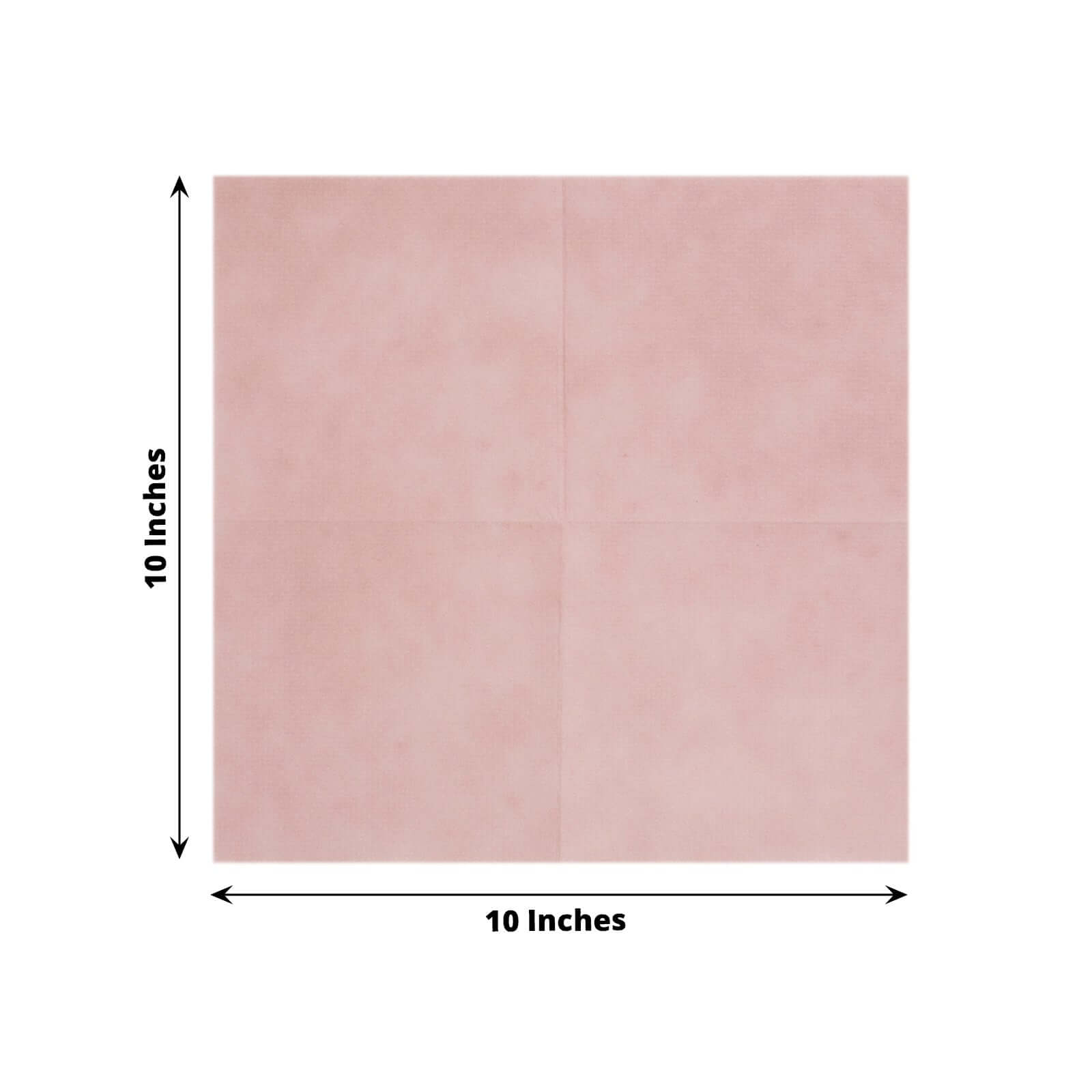 20-Piece Set of Soft Dusty Rose 5x5 Airlaid Napkins - Super Absorbent