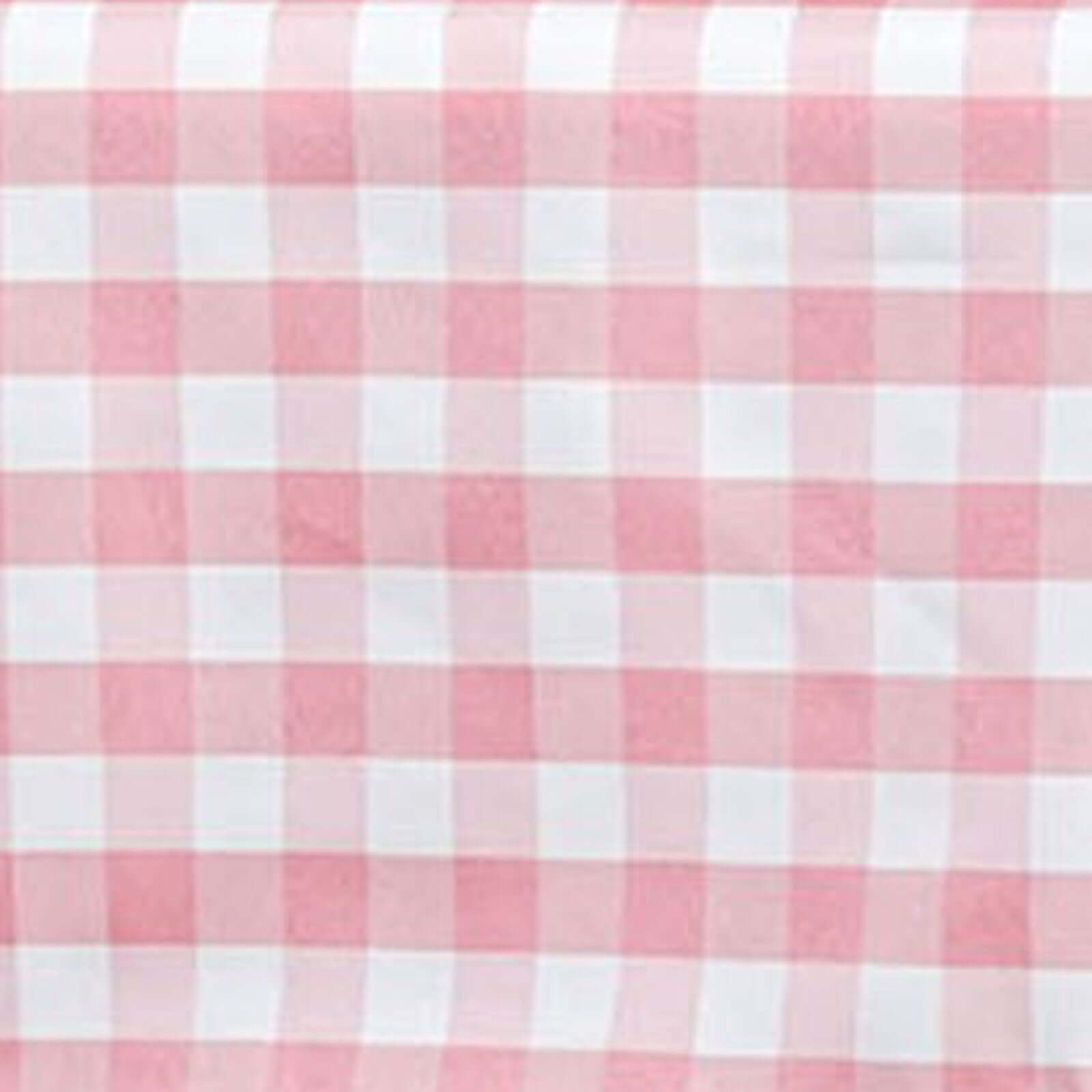 Hot! Polyester 54x54 Square White Rose Quartz Tablecloth with Buffalo Plaid for Casual Tables
