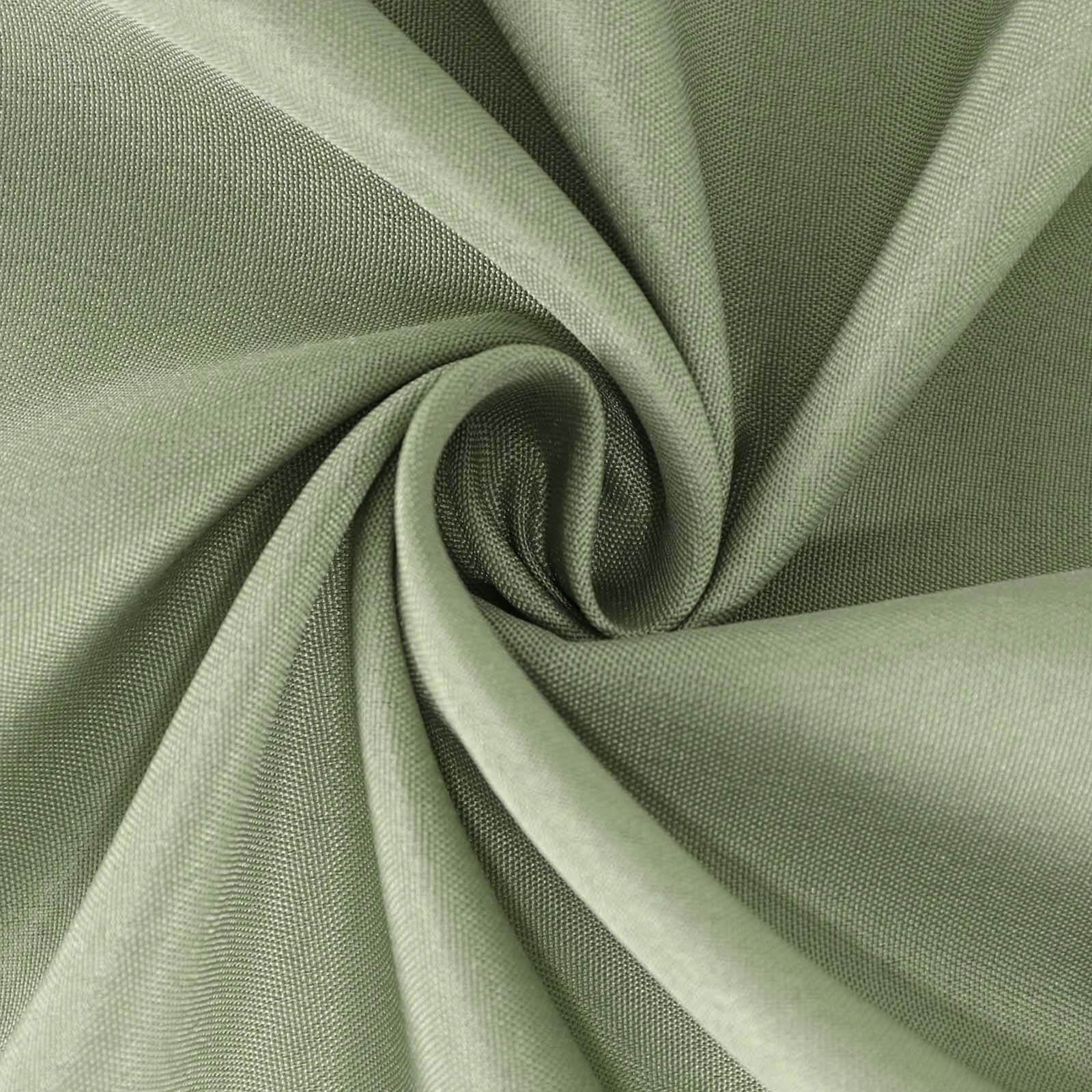 Wrinkle-Resistant & Durable Dusty Sage Green Polyester 90x90 Square Table Overlay